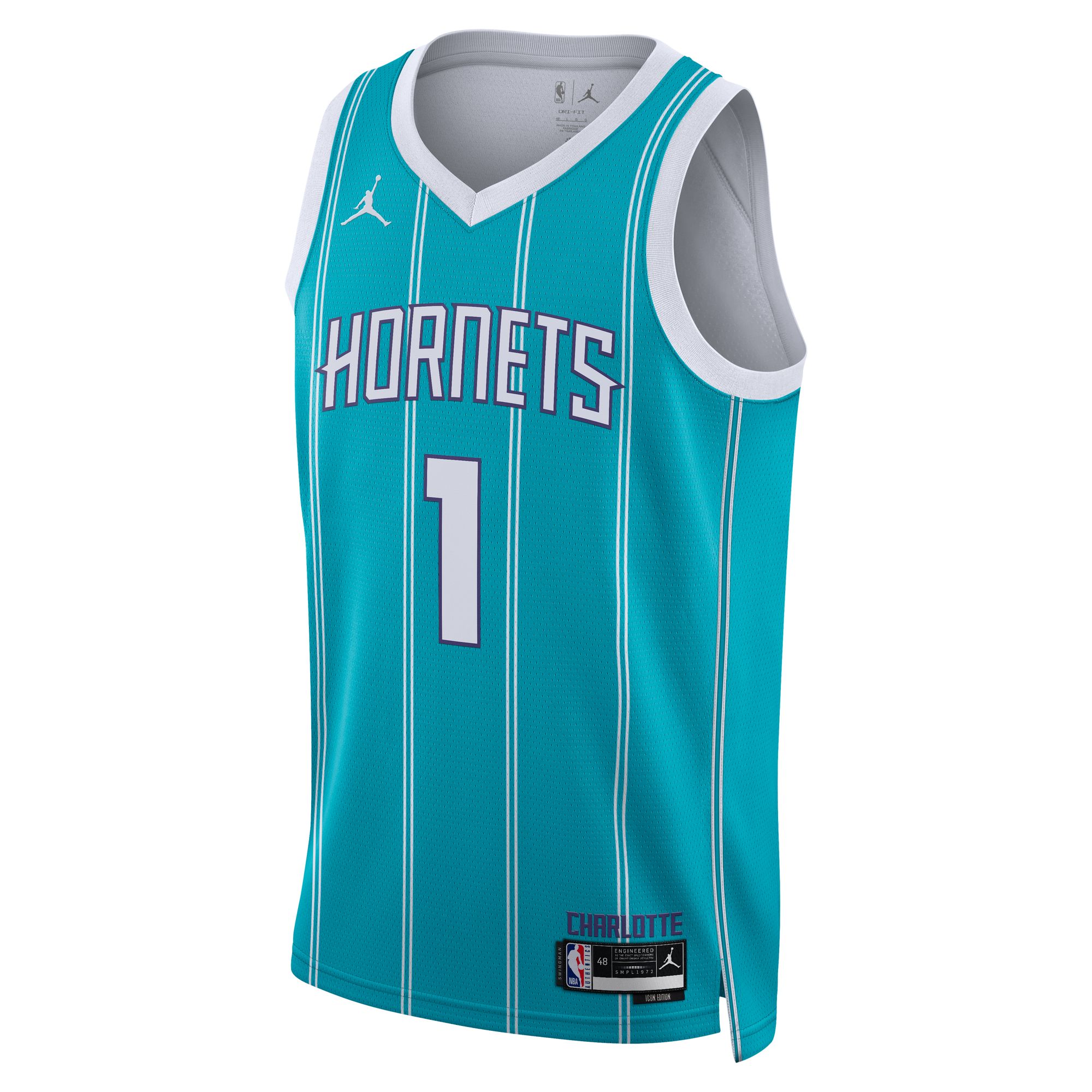 LaMelo Ball Charlotte Hornets Jordan Brand Unisex Swingman Jersey - Icon Edition - Teal cheap jerseys for sale - CheapJerseys.Shop