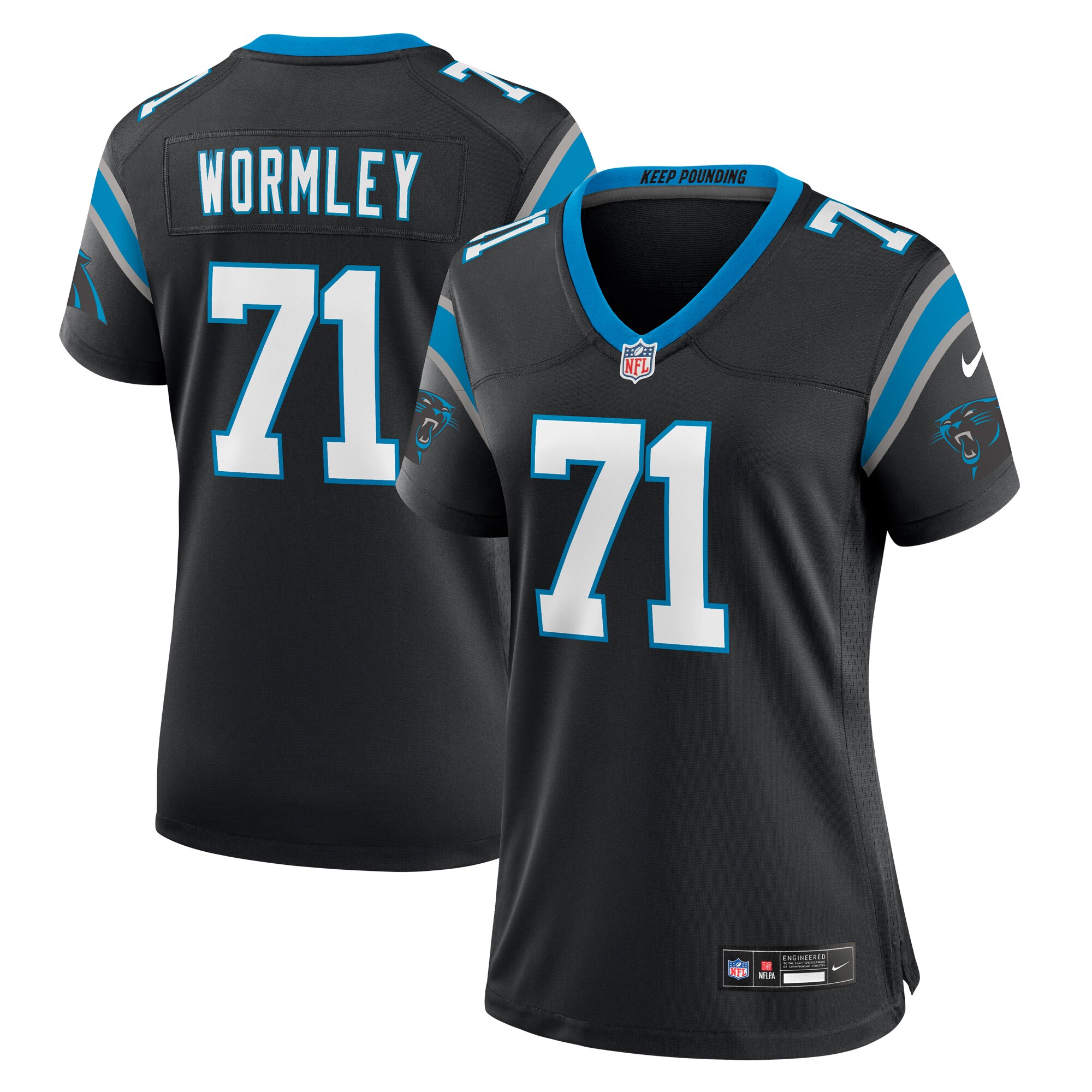Chris Wormley Carolina Panthers Women's Game Jersey - Black cheap jerseys for sale - CheapJerseys.Shop