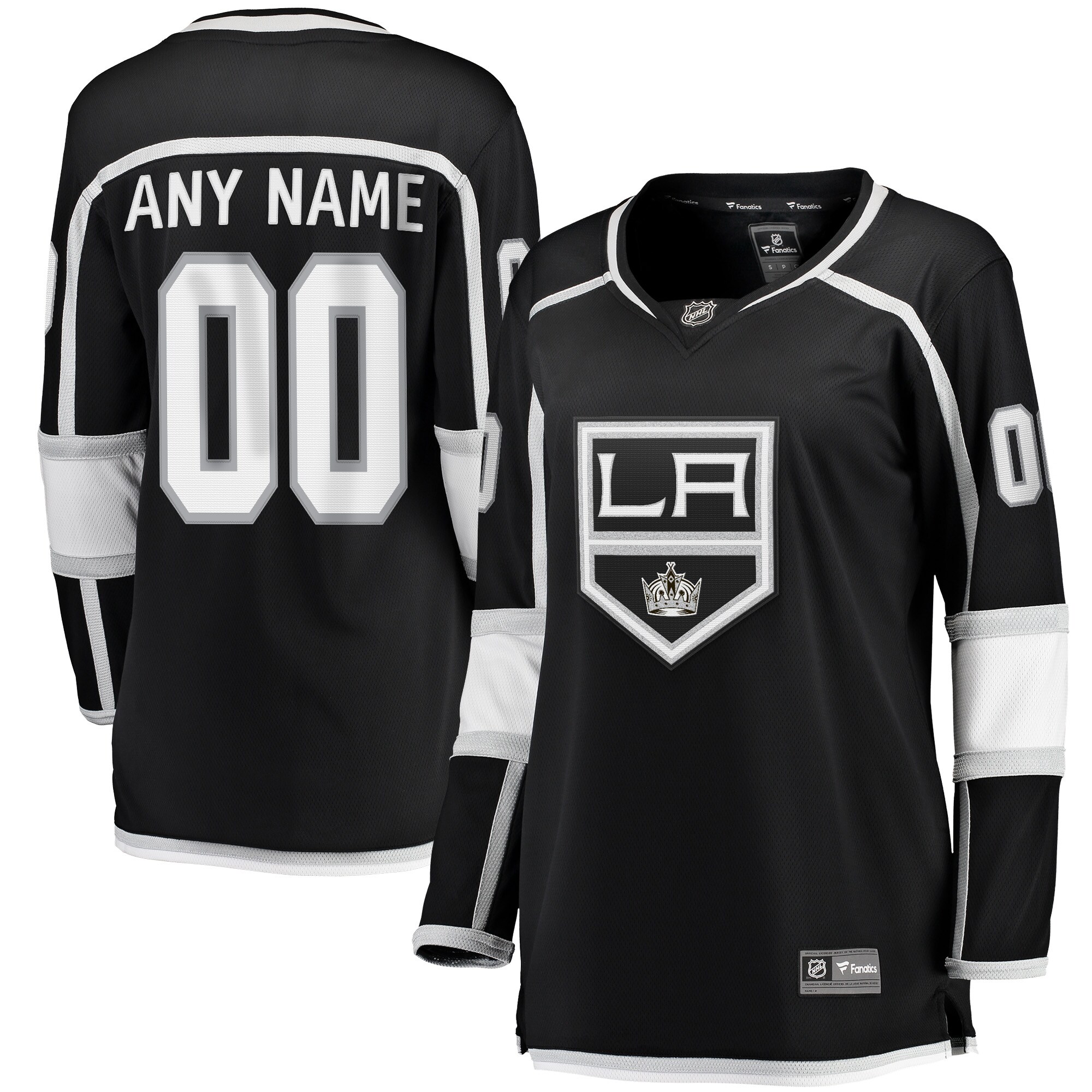 Los Angeles Kings Fanatics Women's Home Breakaway Custom Jersey - Black cheap jerseys for sale - CheapJerseys.Shop