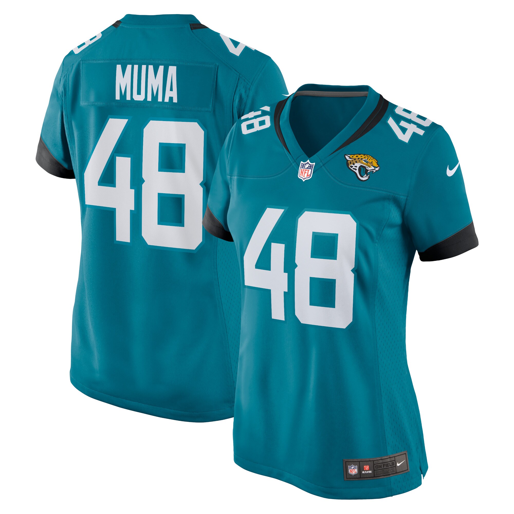 Chad Muma Jacksonville Jaguars Women's Game Jersey - Teal cheap jerseys for sale - CheapJerseys.Shop