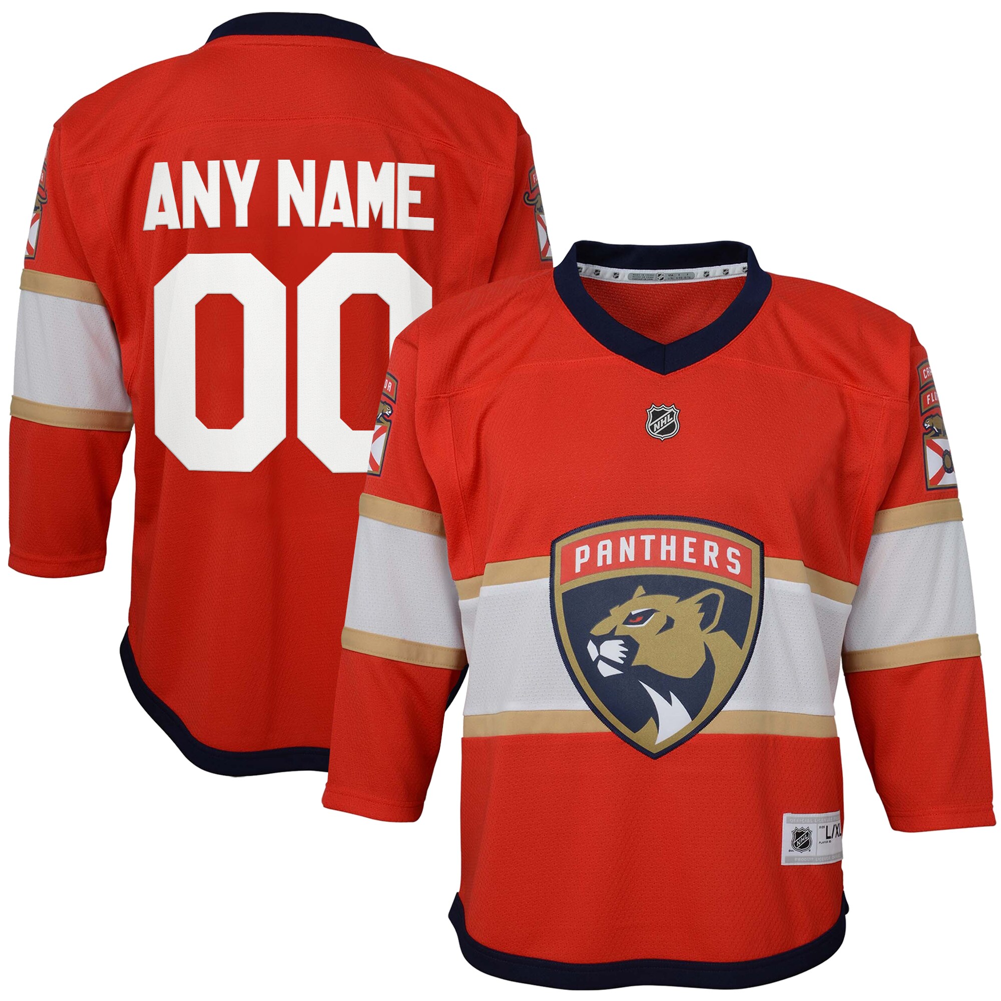 Florida Panthers Youth Home Replica Custom Jersey - Red cheap jerseys for sale - CheapJerseys.Shop