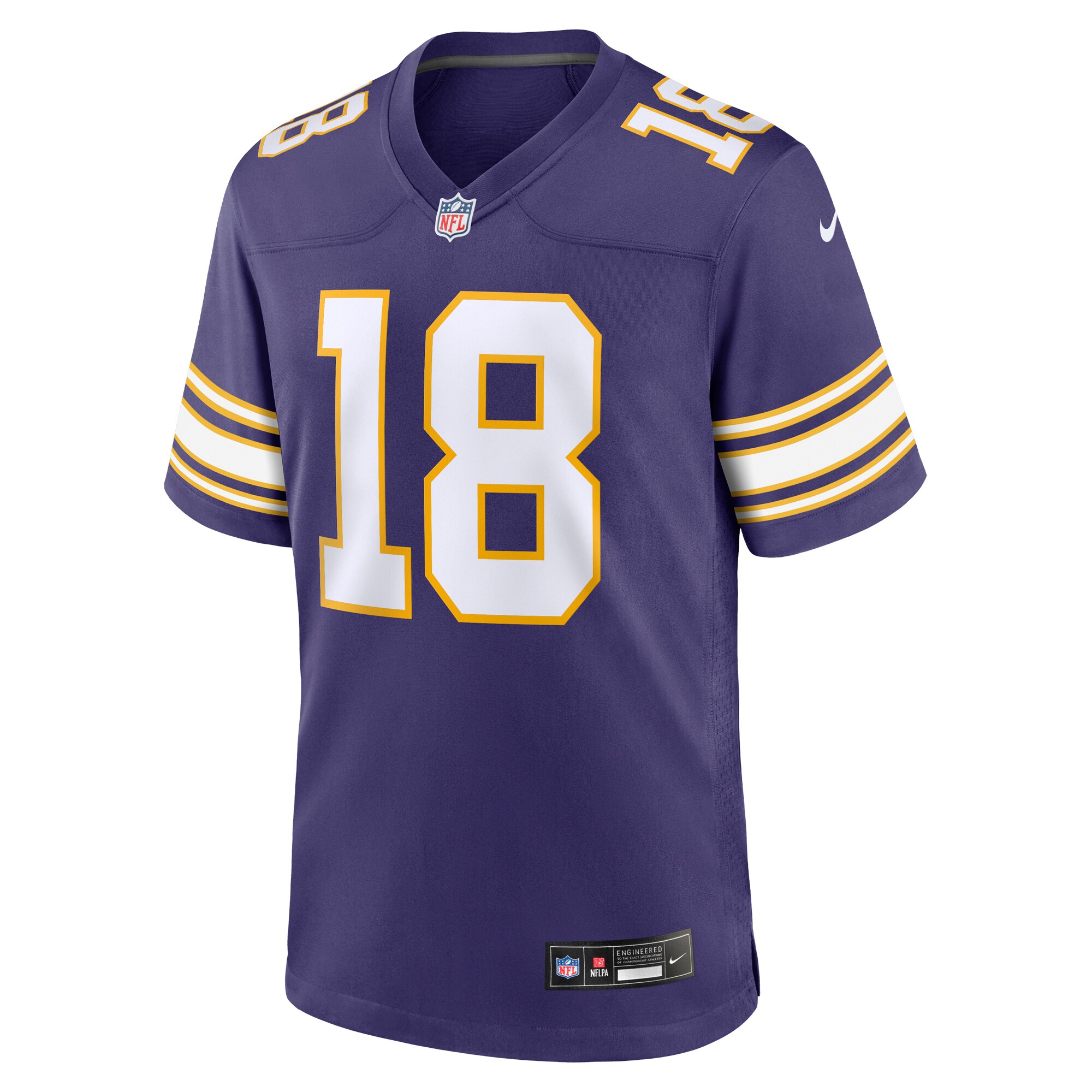 Justin Jefferson Minnesota Vikings Classic Player Game Jersey - Purple cheap jerseys for sale - CheapJerseys.Shop