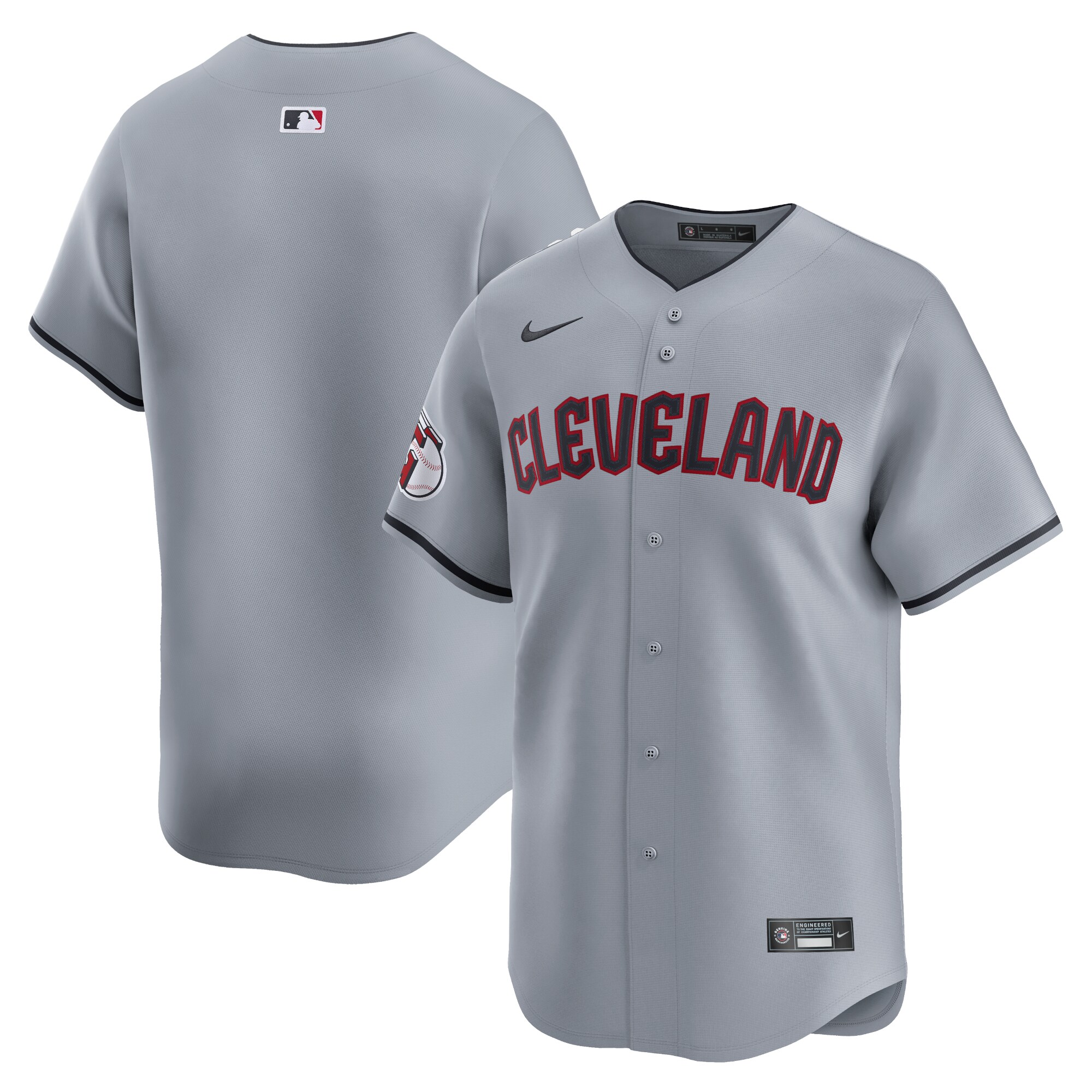 Cleveland Guardians Road Limited Jersey\u00c2\u00a0\u00e2\u20ac\u201c Gray cheap jerseys for sale - CheapJerseys.Shop