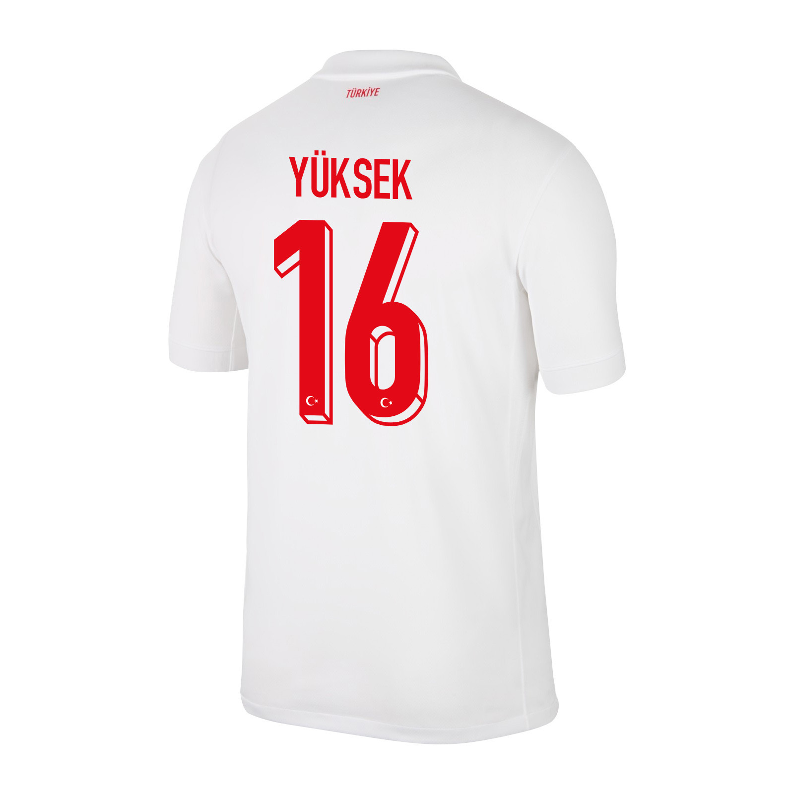 İsmail Yüksek 16 Turkey National Team 2024 Home Stadium Men Jersey - White cheap jerseys for sale - CheapJerseys.Shop