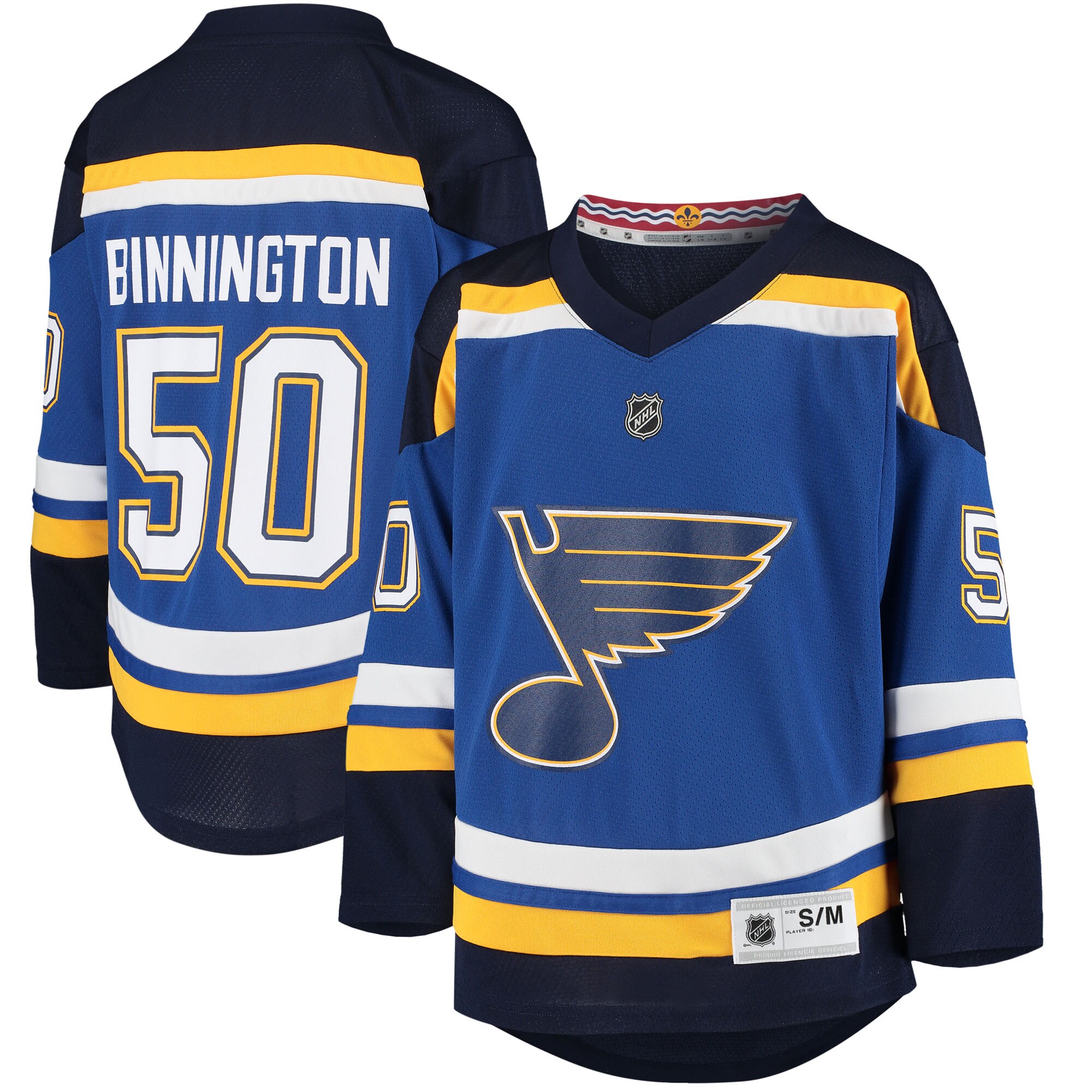 Jordan Binnington St. Louis Blues Youth Home Replica Player Jersey - Blue cheap jerseys for sale - CheapJerseys.Shop