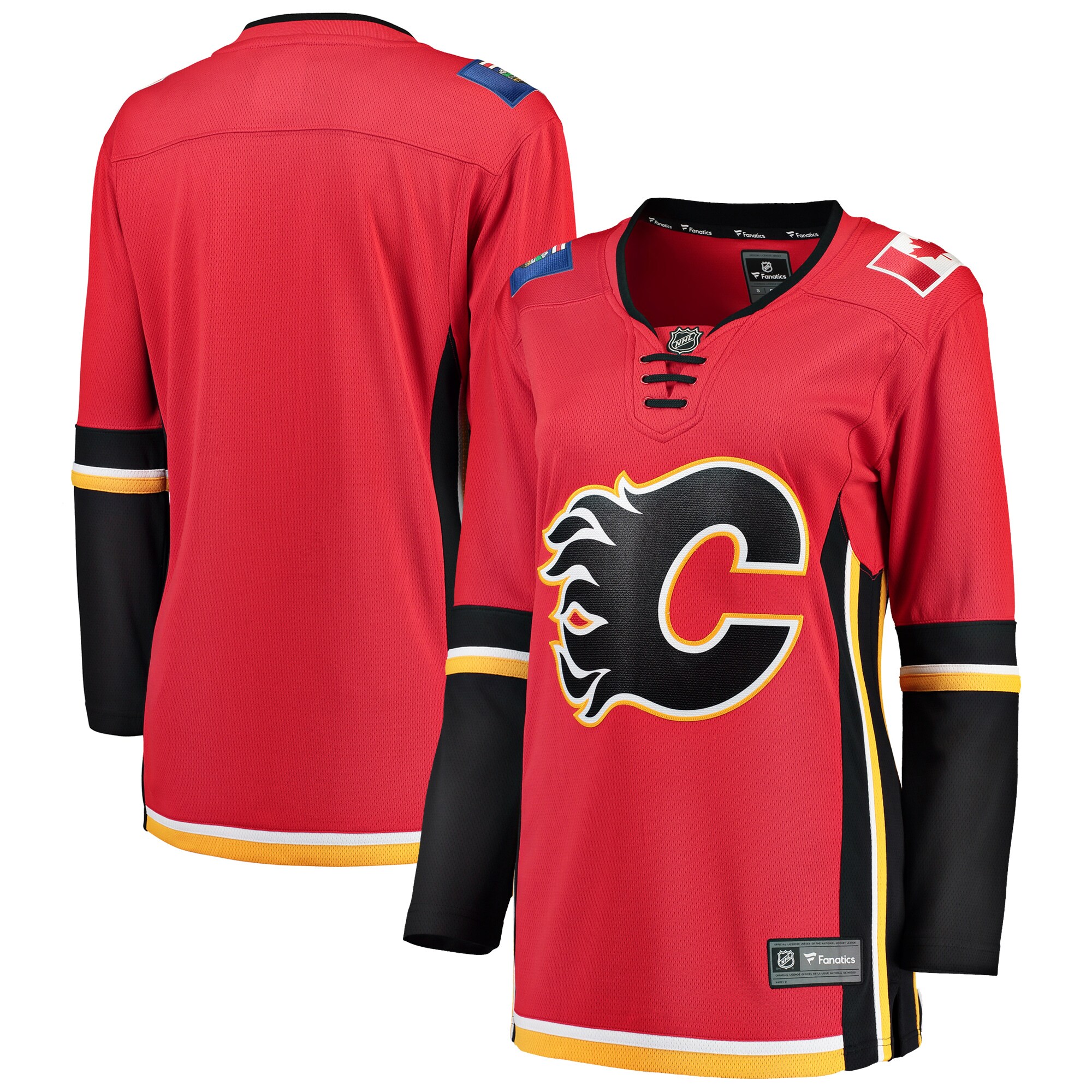 Calgary Flames Fanatics Women's Premier Breakaway Alternate Jersey - Red\/Black cheap jerseys for sale - CheapJerseys.Shop