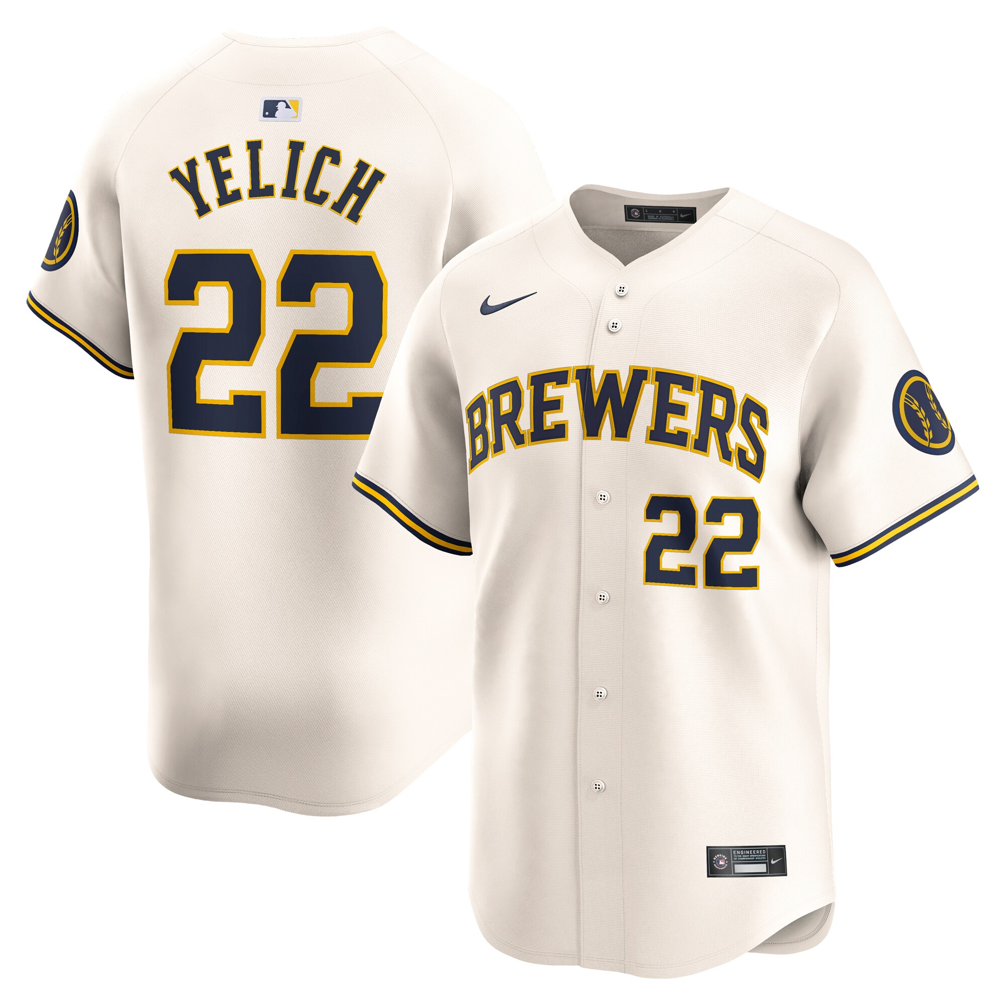 Christian Yelich Milwaukee Brewers Youth Home Limited Player Jersey - Cream cheap jerseys for sale - CheapJerseys.Shop