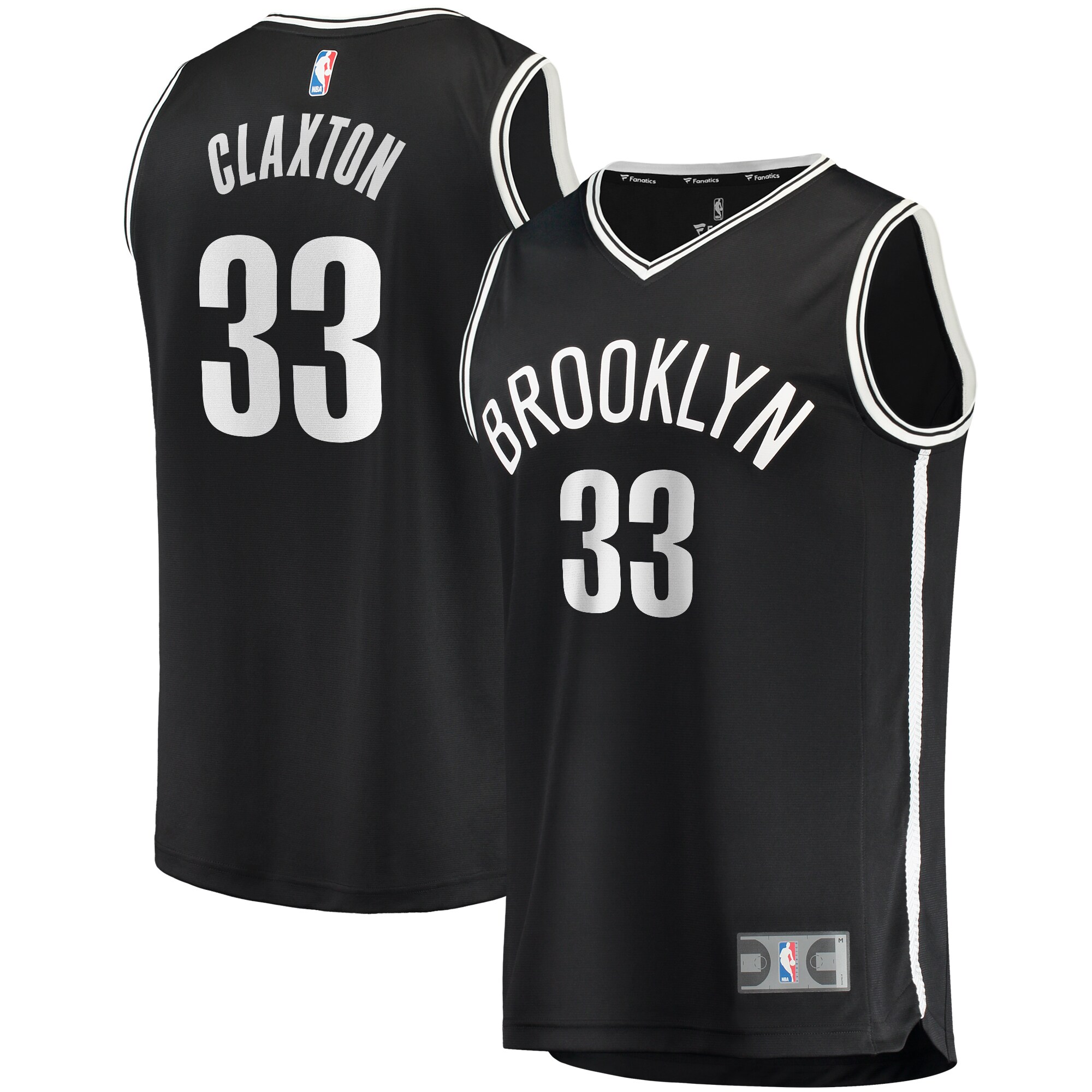Nicolas Claxton Brooklyn Nets Fanatics Fast Break Player Jersey - Icon Edition - Black cheap jerseys for sale - CheapJerseys.Shop
