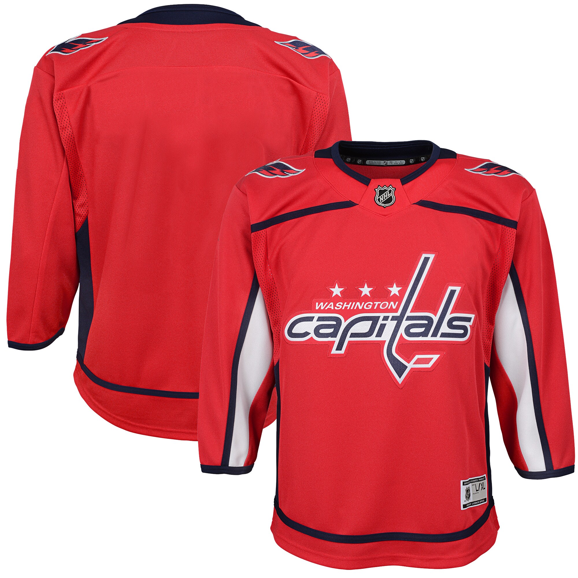 Washington Capitals Youth Home Blank Premier Jersey - Red cheap jerseys for sale - CheapJerseys.Shop