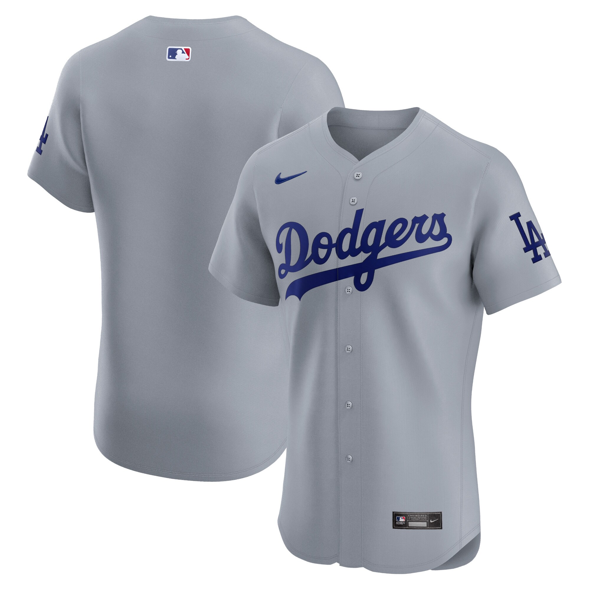 Los Angeles Dodgers Alternate Vapor Premier Elite Patch Jersey - Gray cheap jerseys for sale - CheapJerseys.Shop