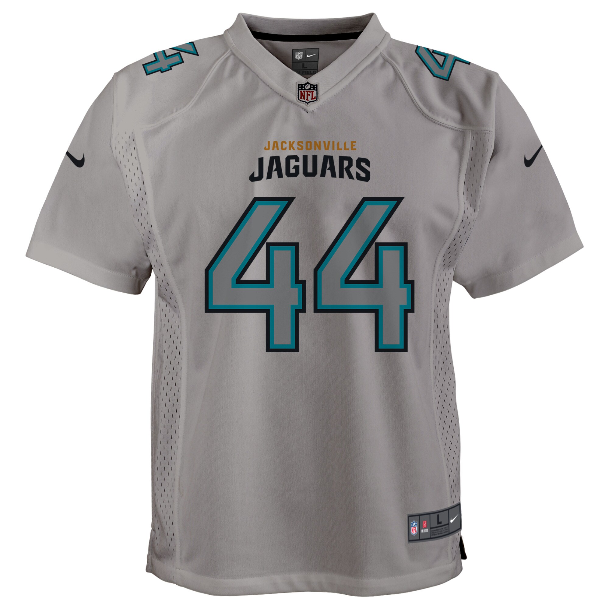 Travon Walker Jacksonville Jaguars Youth Atmosphere Game Jersey - Gray cheap jerseys for sale - CheapJerseys.Shop