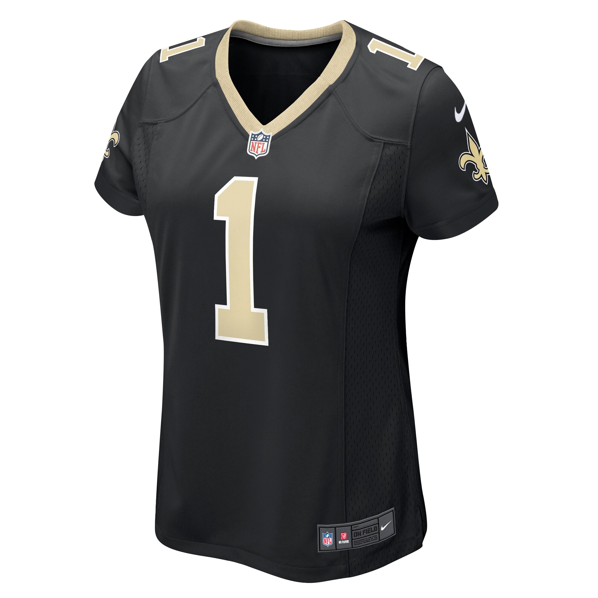 Alontae Taylor New Orleans Saints Women's Team Game Jersey - Black cheap jerseys for sale - CheapJerseys.Shop