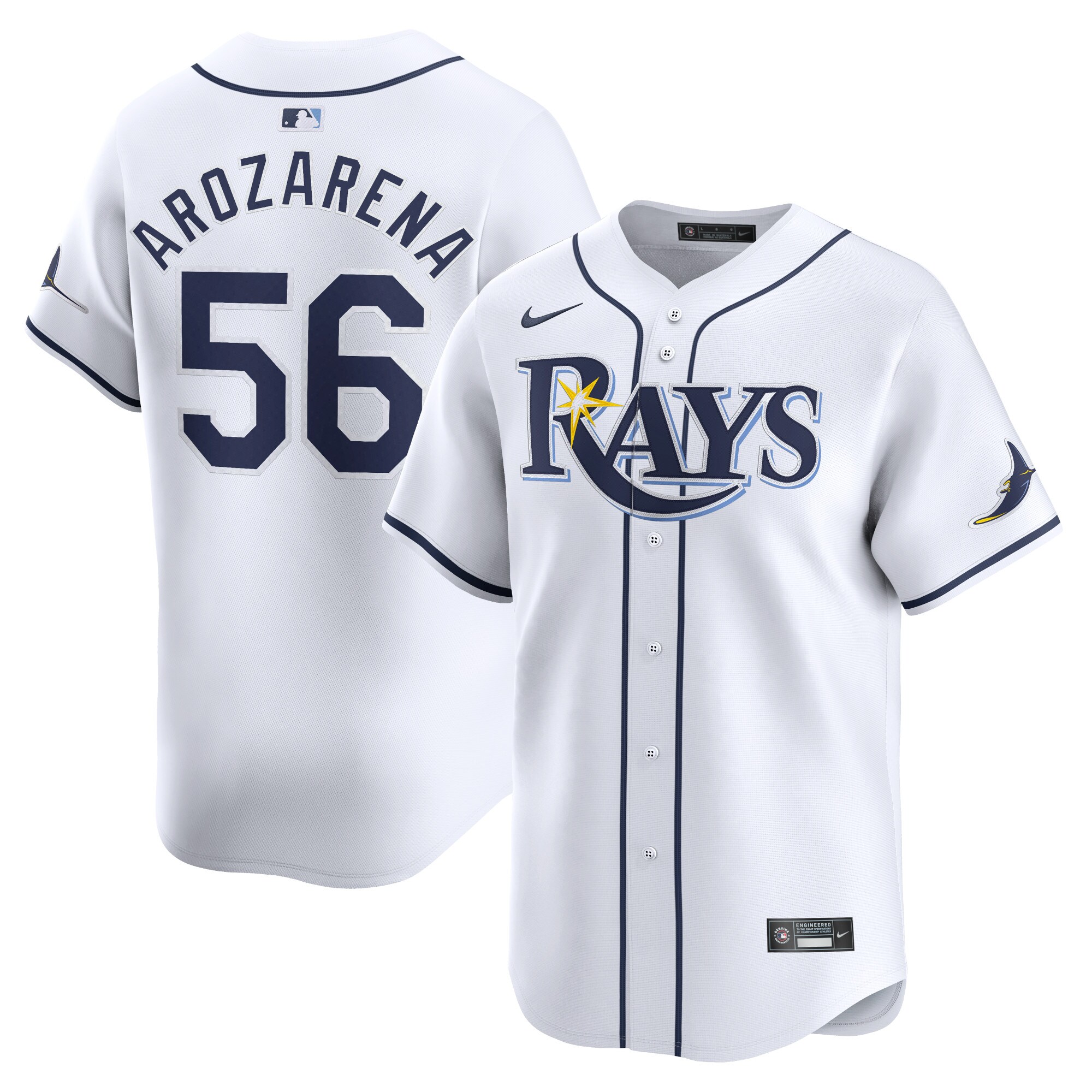 Randy Arozarena Tampa Bay Rays Youth Home Limited Player Jersey - White cheap jerseys for sale - CheapJerseys.Shop
