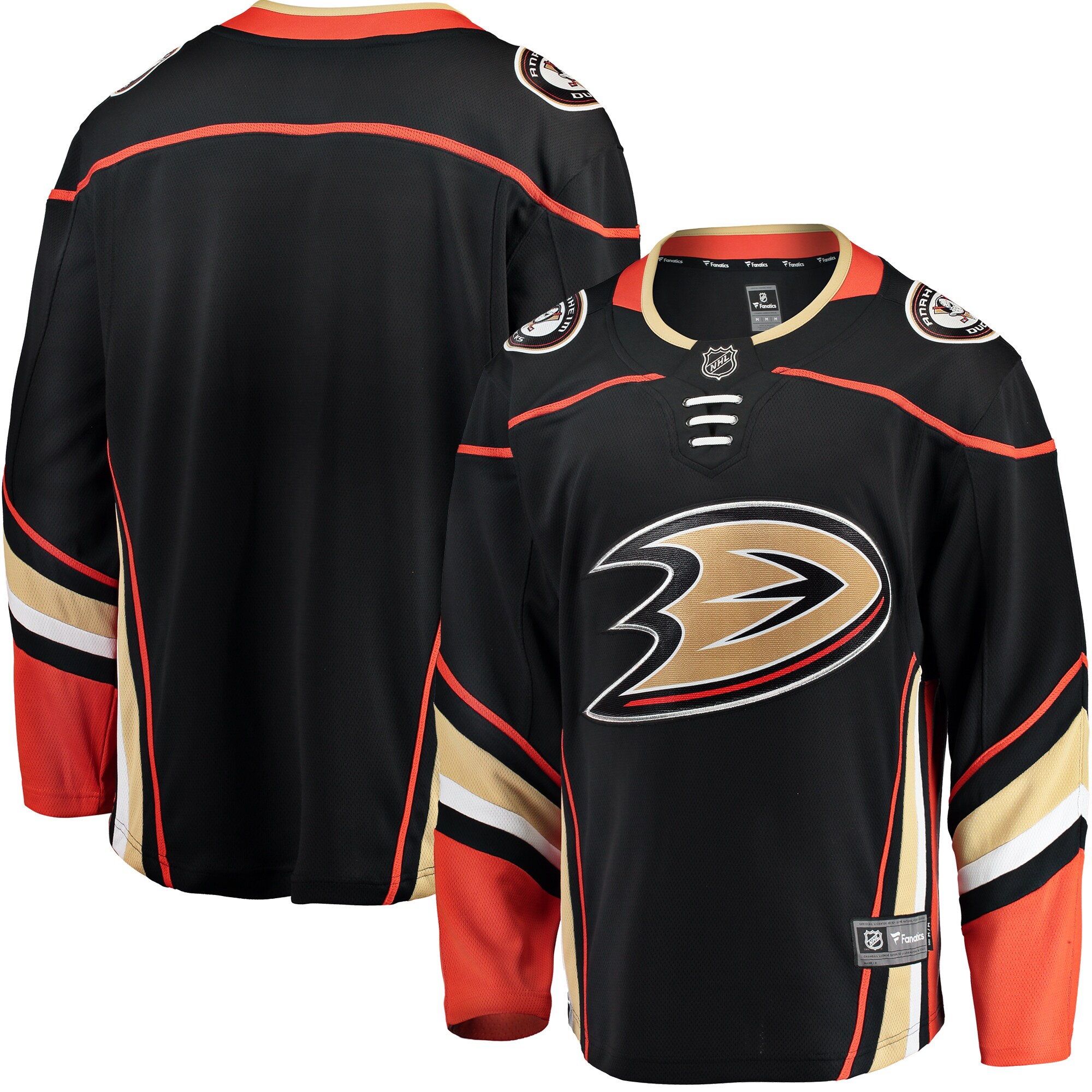 Anaheim Ducks Fanatics Breakaway Home Jersey - Black cheap jerseys for sale - CheapJerseys.Shop