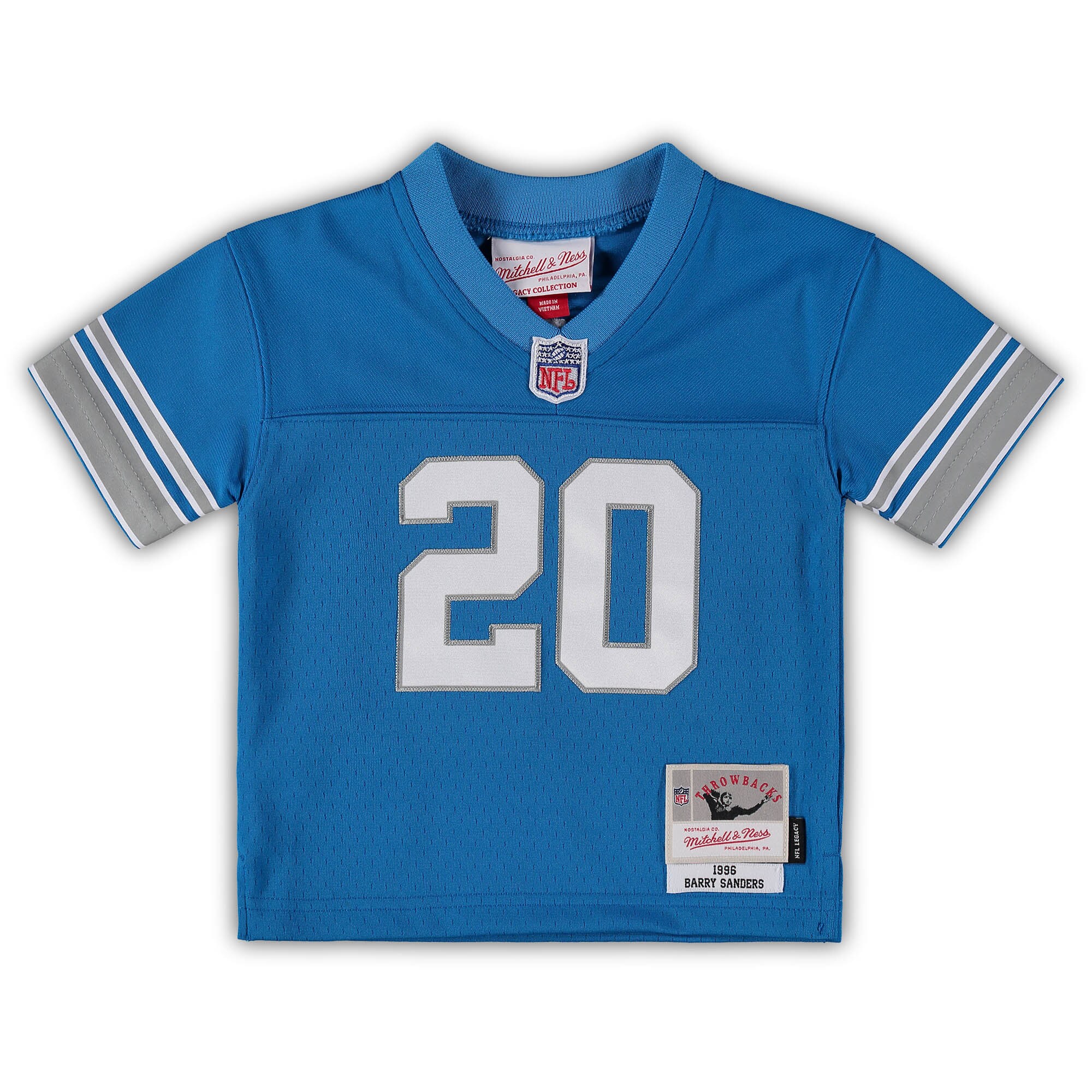 Barry Sanders Detroit Lions Mitchell & Ness Infant 1996 Retired Legacy Jersey - Blue cheap jerseys for sale - CheapJerseys.Shop
