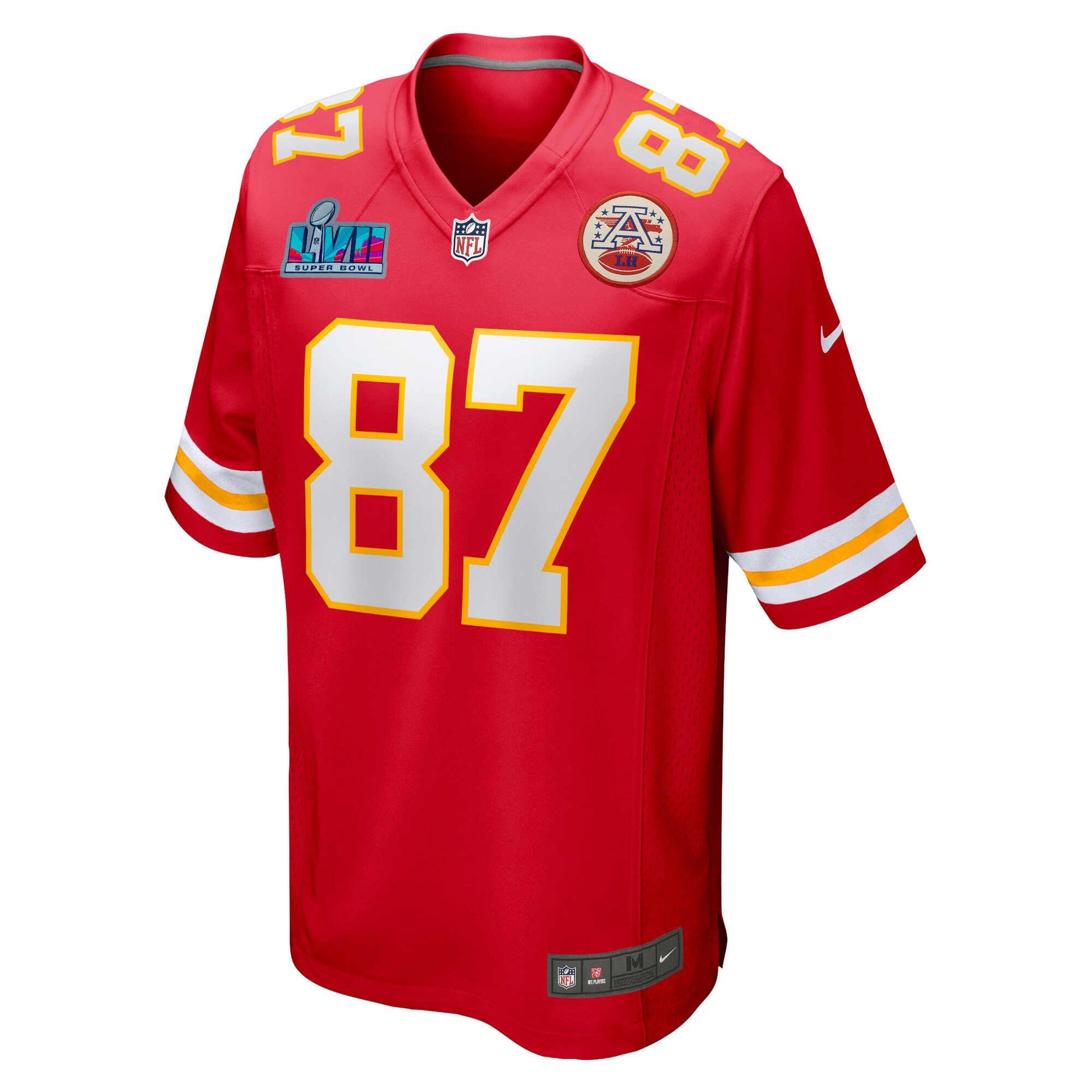 Travis Kelce Kansas City Chiefs Super Bowl LVII (2022 Season) Patch Game Jersey - Red cheap jerseys for sale - CheapJerseys.Shop