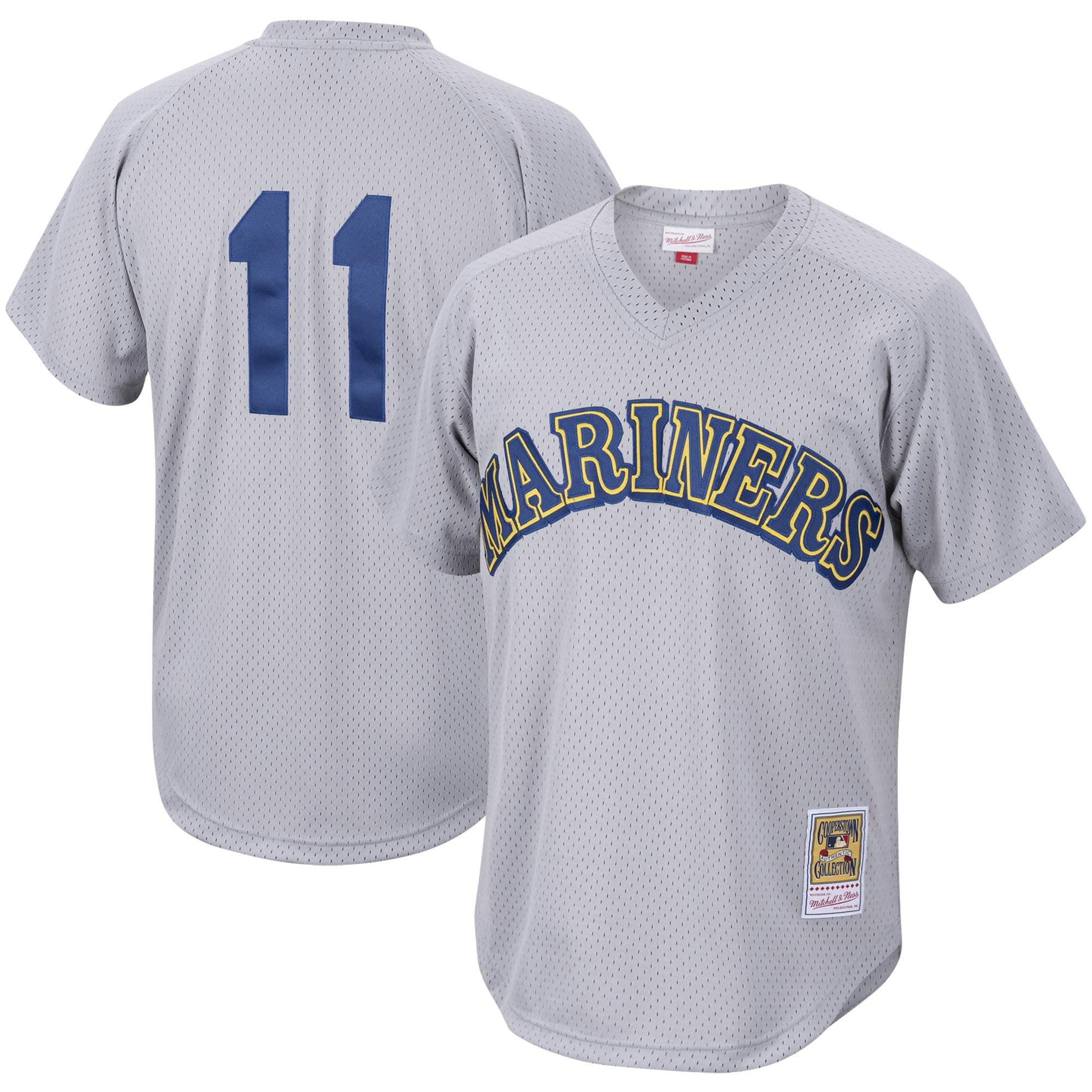 Edgar Martinez Seattle Mariners Mitchell & Ness Cooperstown Collection Mesh Batting Practice Jersey - Charcoal cheap jerseys for sale - CheapJerseys.Shop