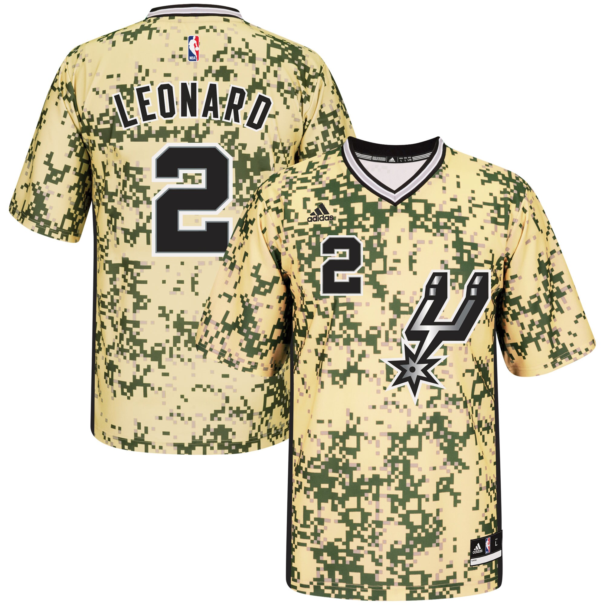 Kawhi Leonard San Antonio Spurs Pride Replica Jersey - Camo cheap jerseys for sale - CheapJerseys.Shop