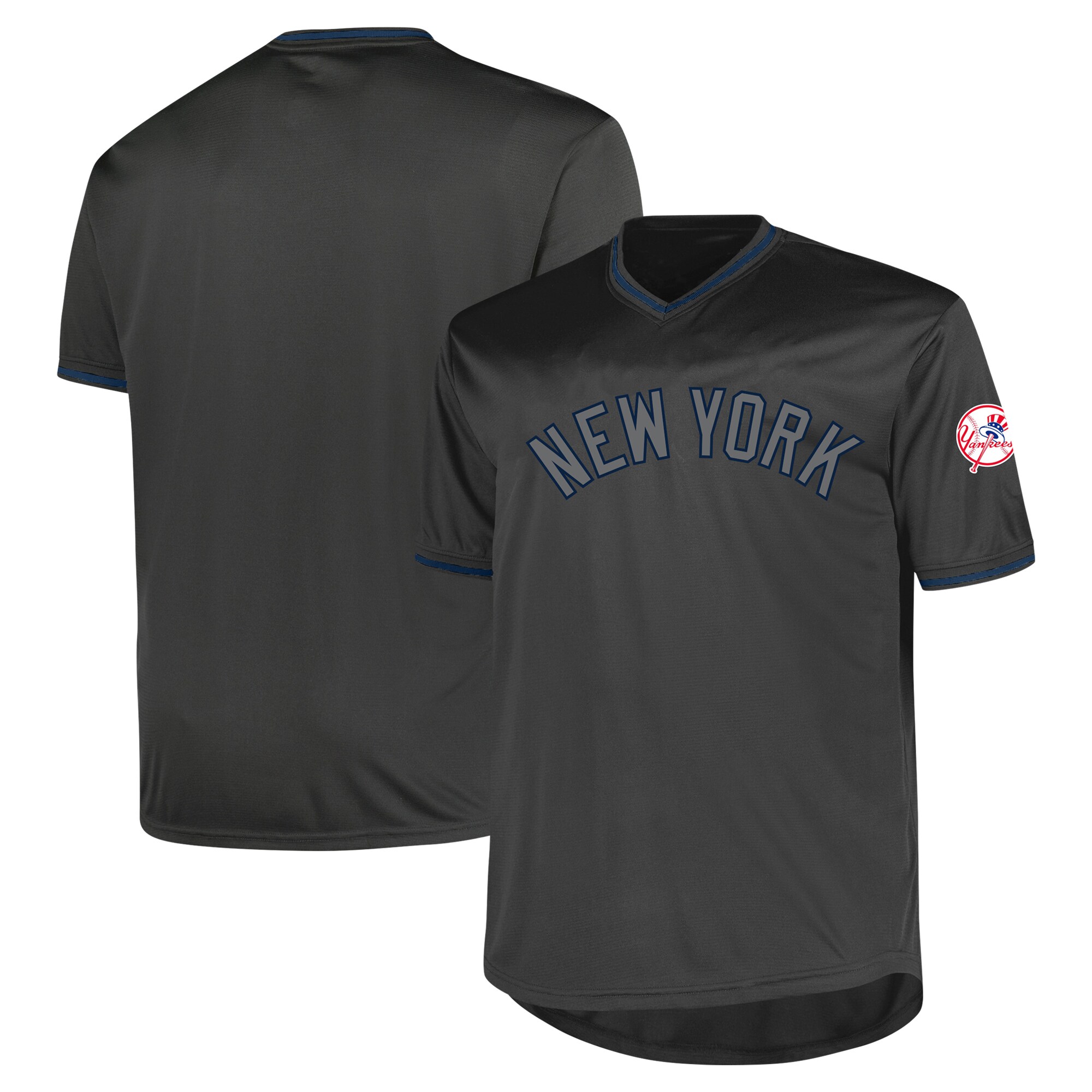 New York Yankees Profile Big & Tall Pop Fashion Jersey - Charcoal cheap jerseys for sale - CheapJerseys.Shop
