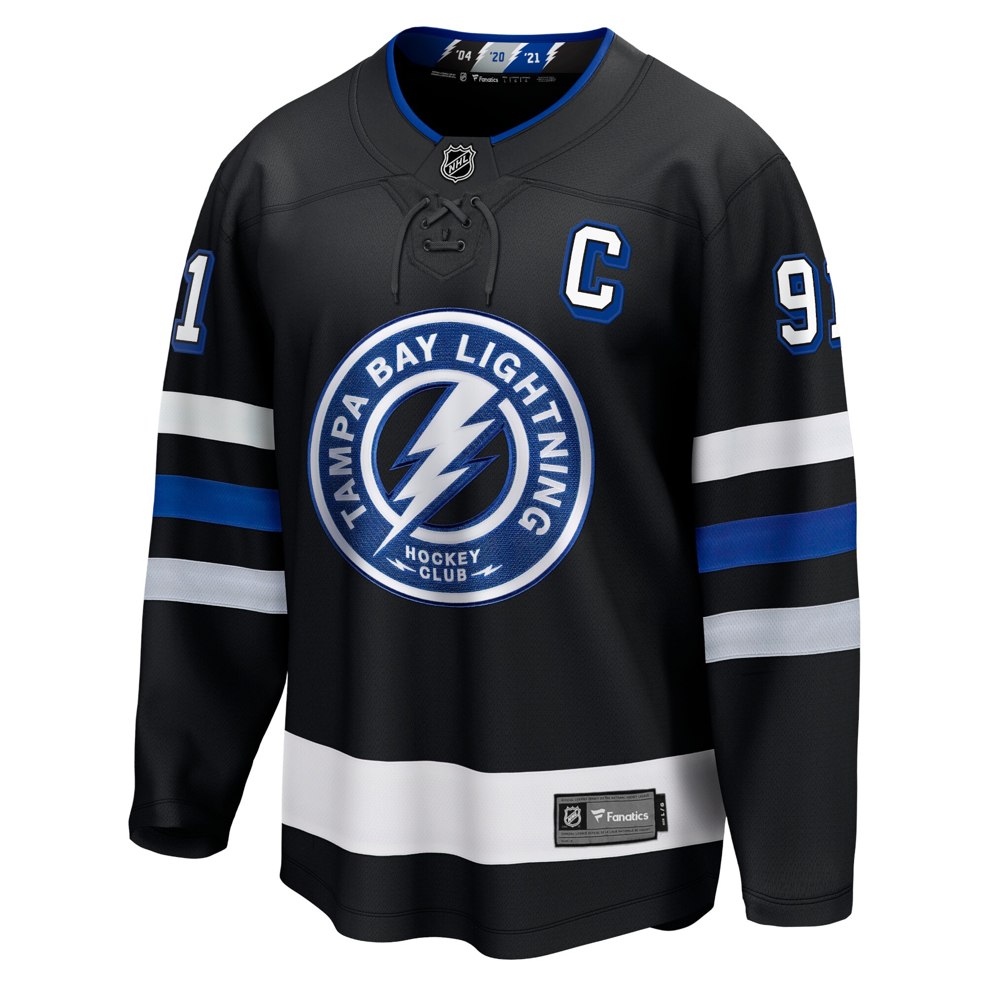 Steven Stamkos Tampa Bay Lightning Fanatics Alternate Premier Breakaway Player Jersey - Black cheap jerseys for sale - CheapJerseys.Shop