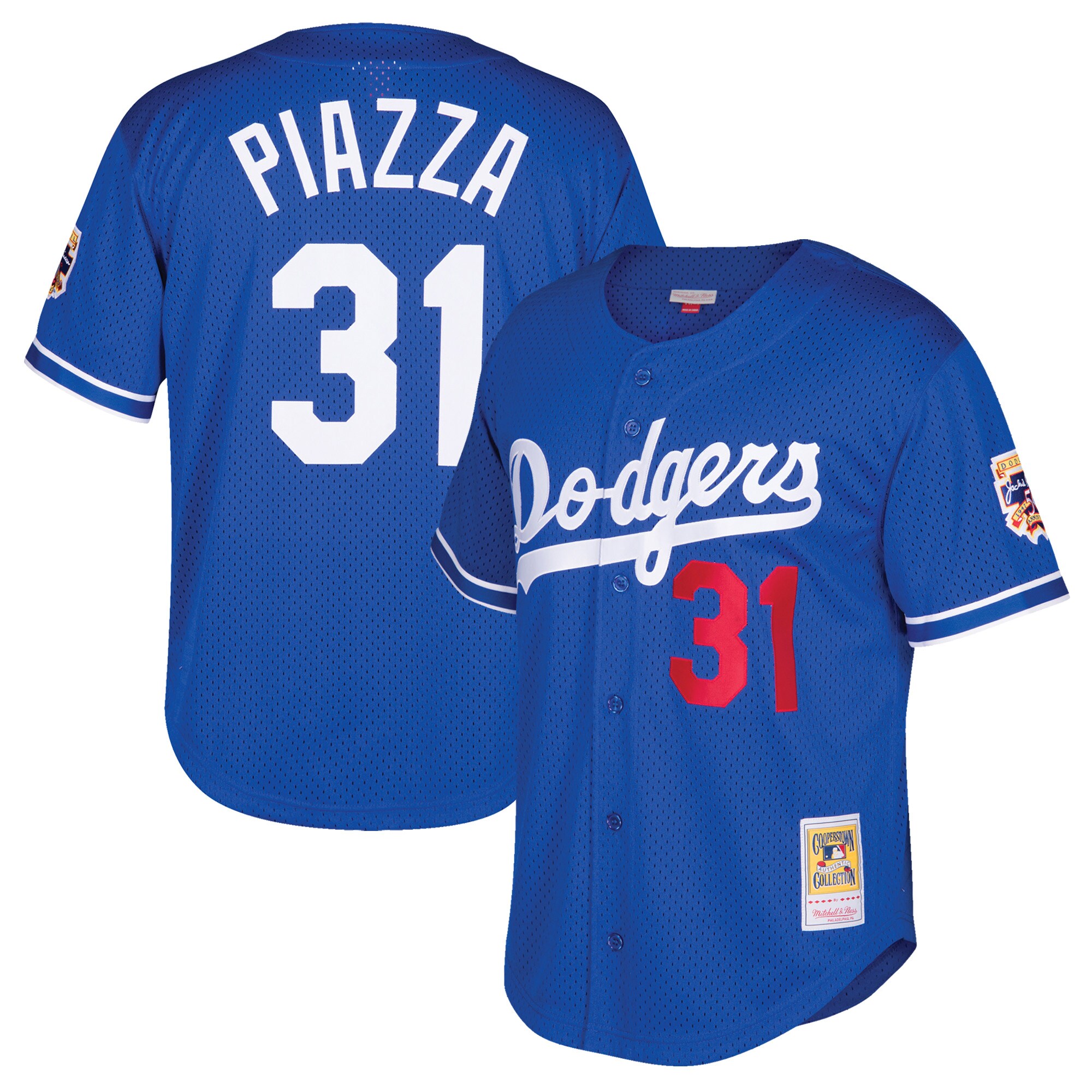 Mike Piazza Los Angeles Dodgers Mitchell & Ness Youth Cooperstown Collection Mesh Batting Practice Jersey - Royal cheap jerseys for sale - CheapJerseys.Shop