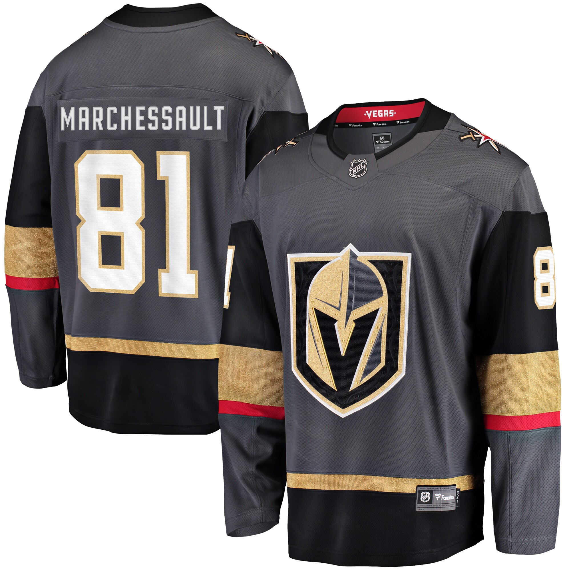 Jonathan Marchessault Vegas Golden Knights Fanatics Alternate Breakaway Player Jersey - Gray cheap jerseys for sale - CheapJerseys.Shop
