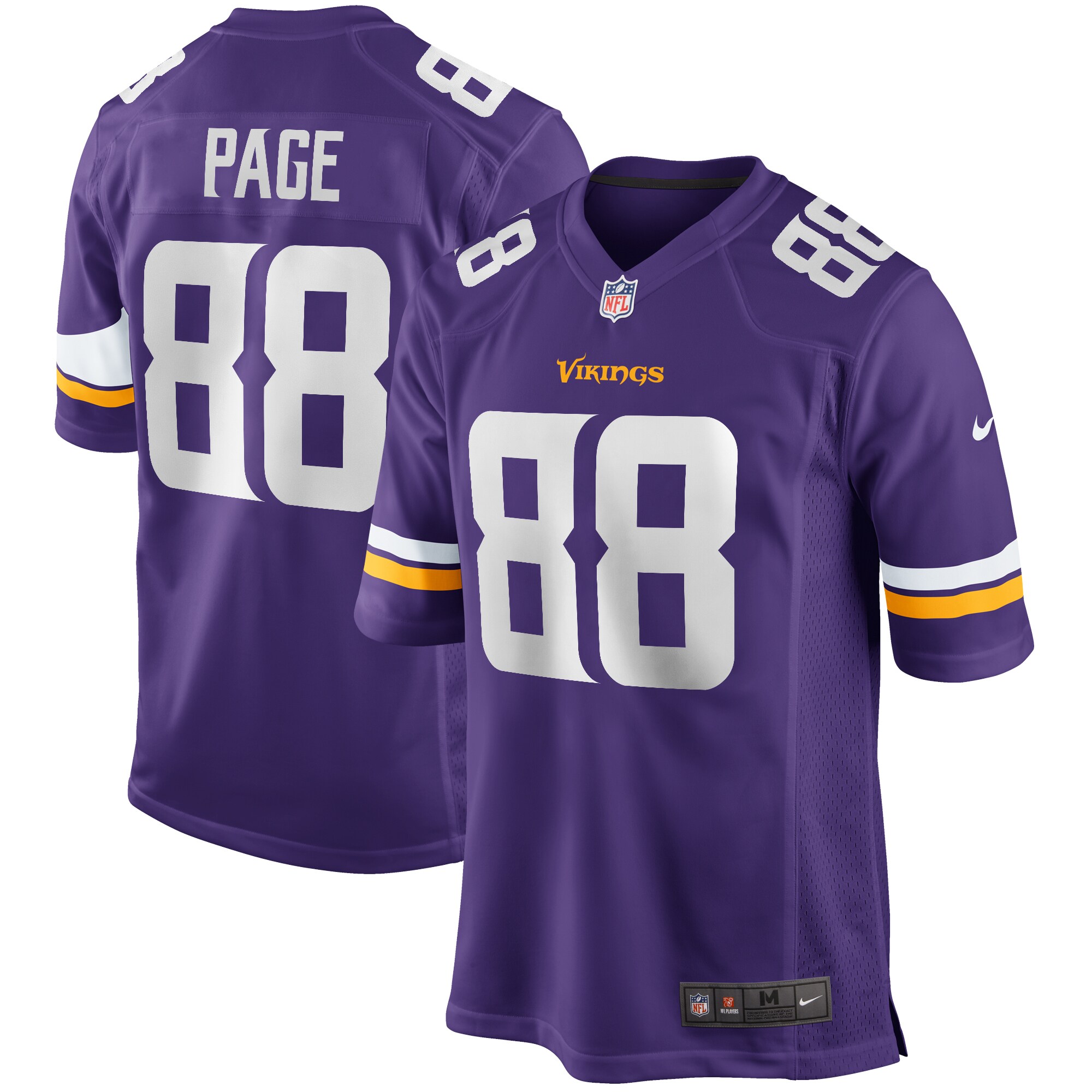 Alan Page Minnesota Vikings Game Retired Player Jersey - Purple cheap jerseys for sale - CheapJerseys.Shop