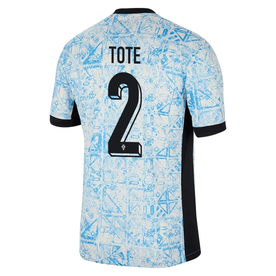 Tote Gomes 2 Portugal National Team 2024/25 Away Men Jersey - Cream/Blue cheap jerseys for sale - CheapJerseys.Shop