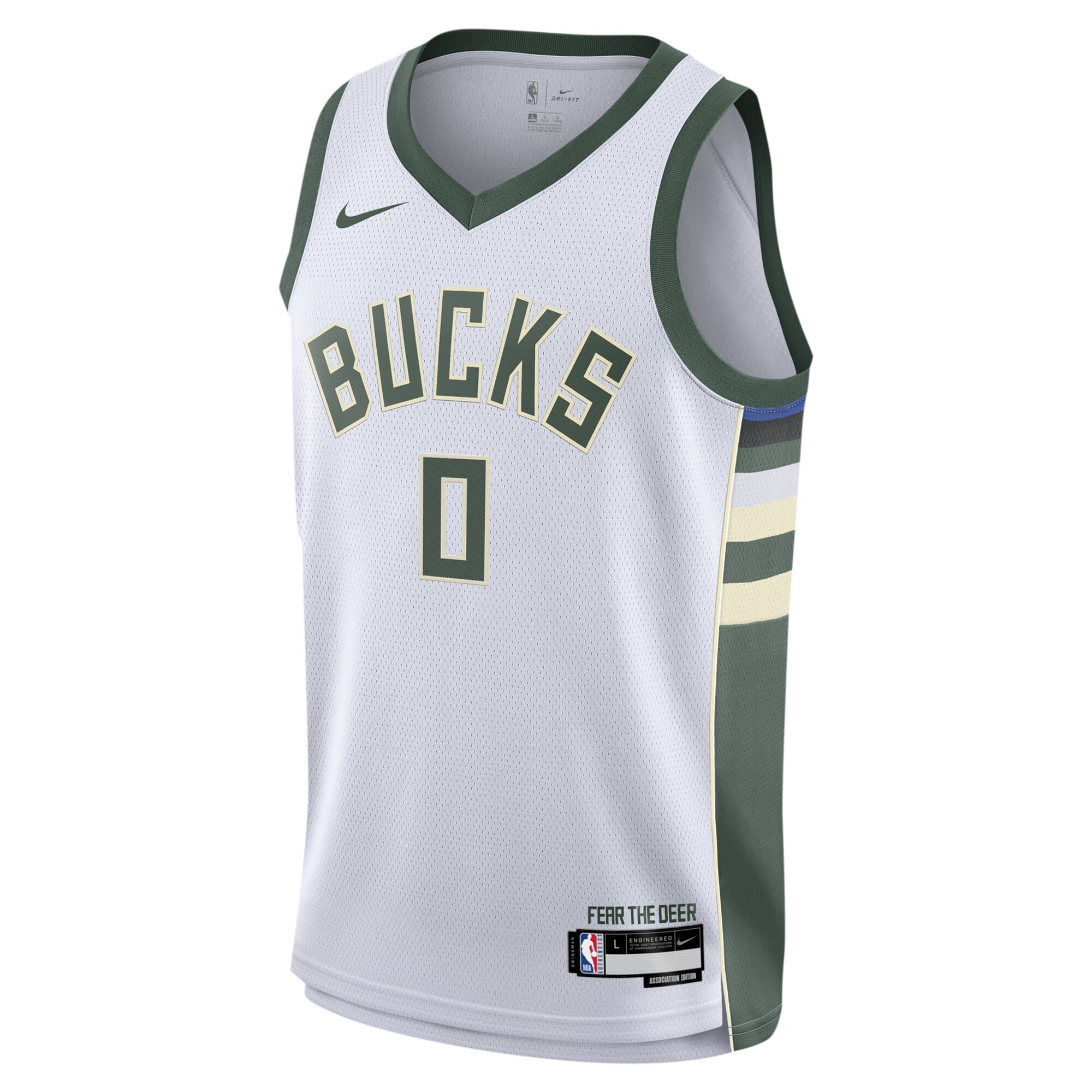 Damian Lillard Milwaukee Bucks Youth Swingman Jersey - Association Edition - White cheap jerseys for sale - CheapJerseys.Shop