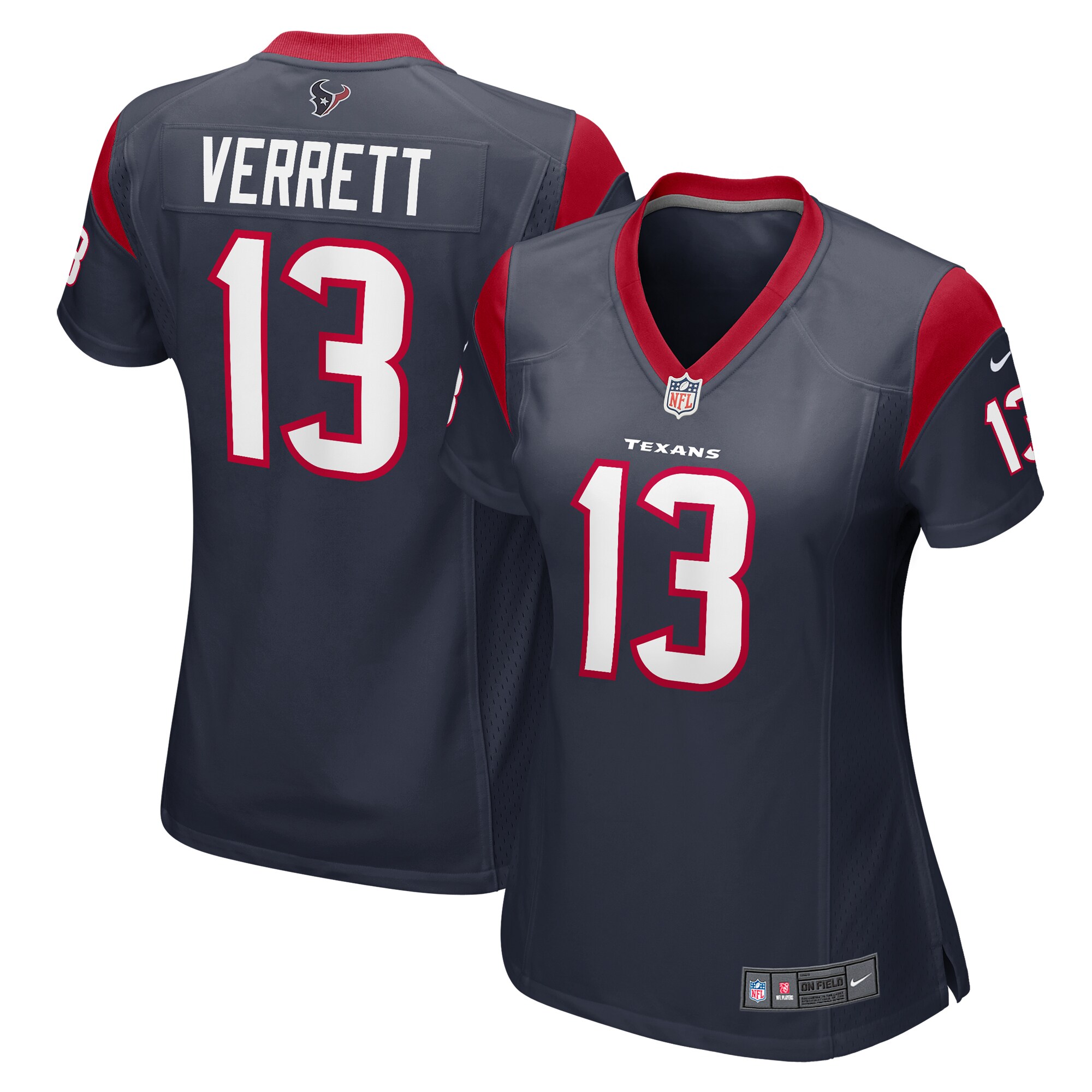 Jason Verrett Houston Texans Women's Game Jersey - Navy cheap jerseys for sale - CheapJerseys.Shop