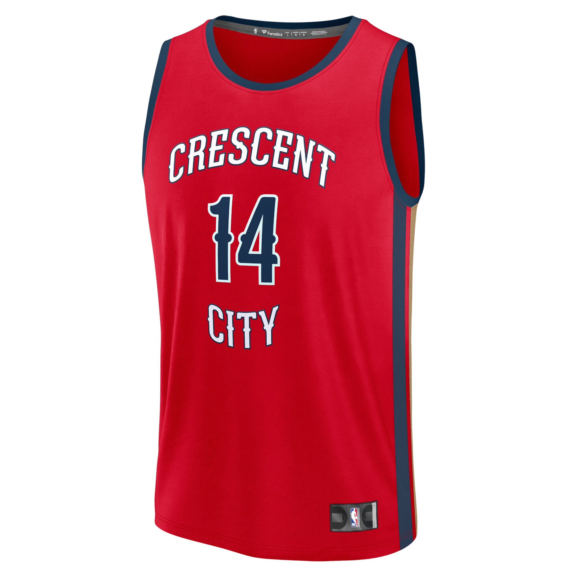 Brandon Ingram New Orleans Pelicans Fanatics Fast Break Replica Jersey - Statement Edition - Red cheap jerseys for sale - CheapJerseys.Shop
