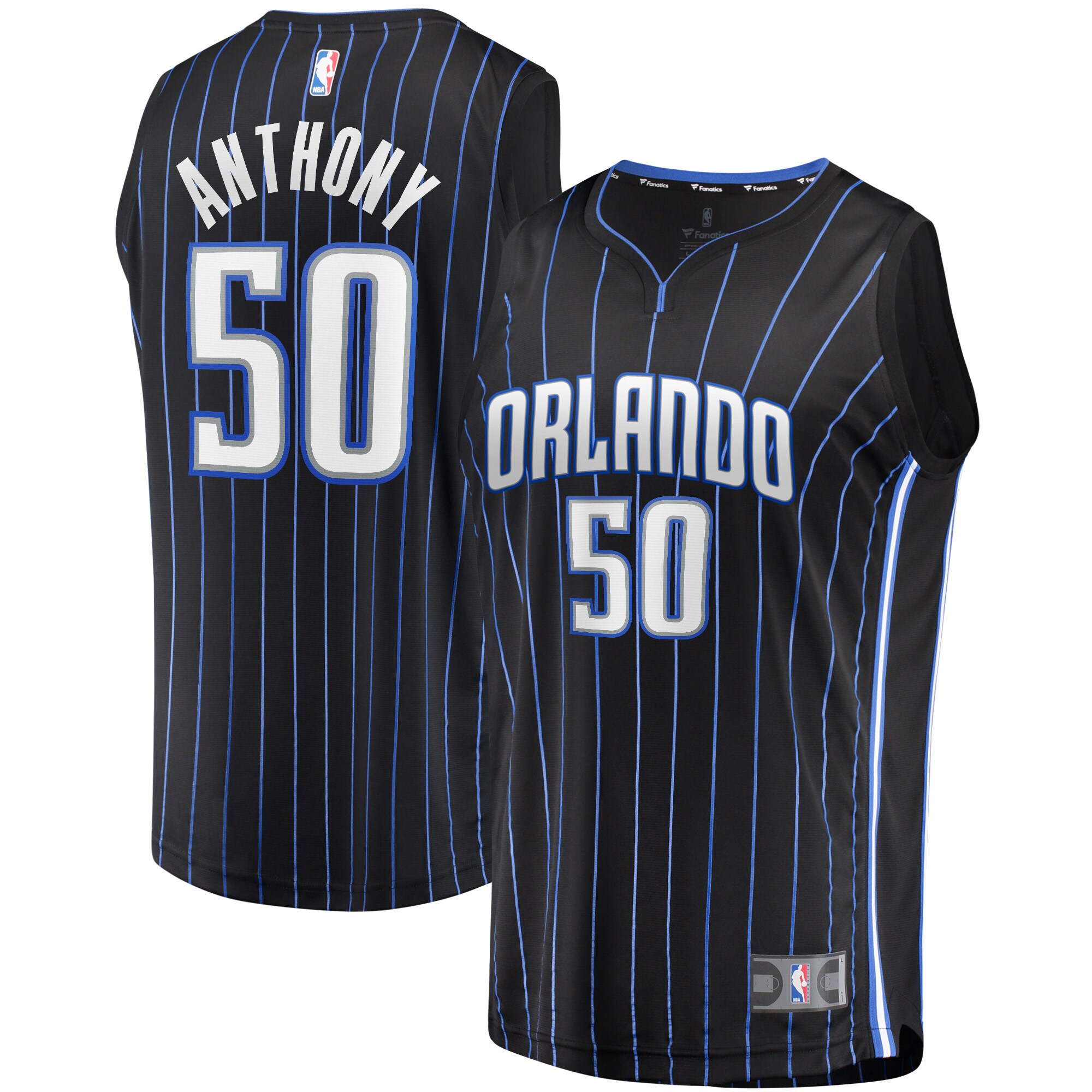 Cole Anthony Orlando Magic Fanatics Youth Fast Break Replica Jersey Black - Icon Edition cheap jerseys for sale - CheapJerseys.Shop