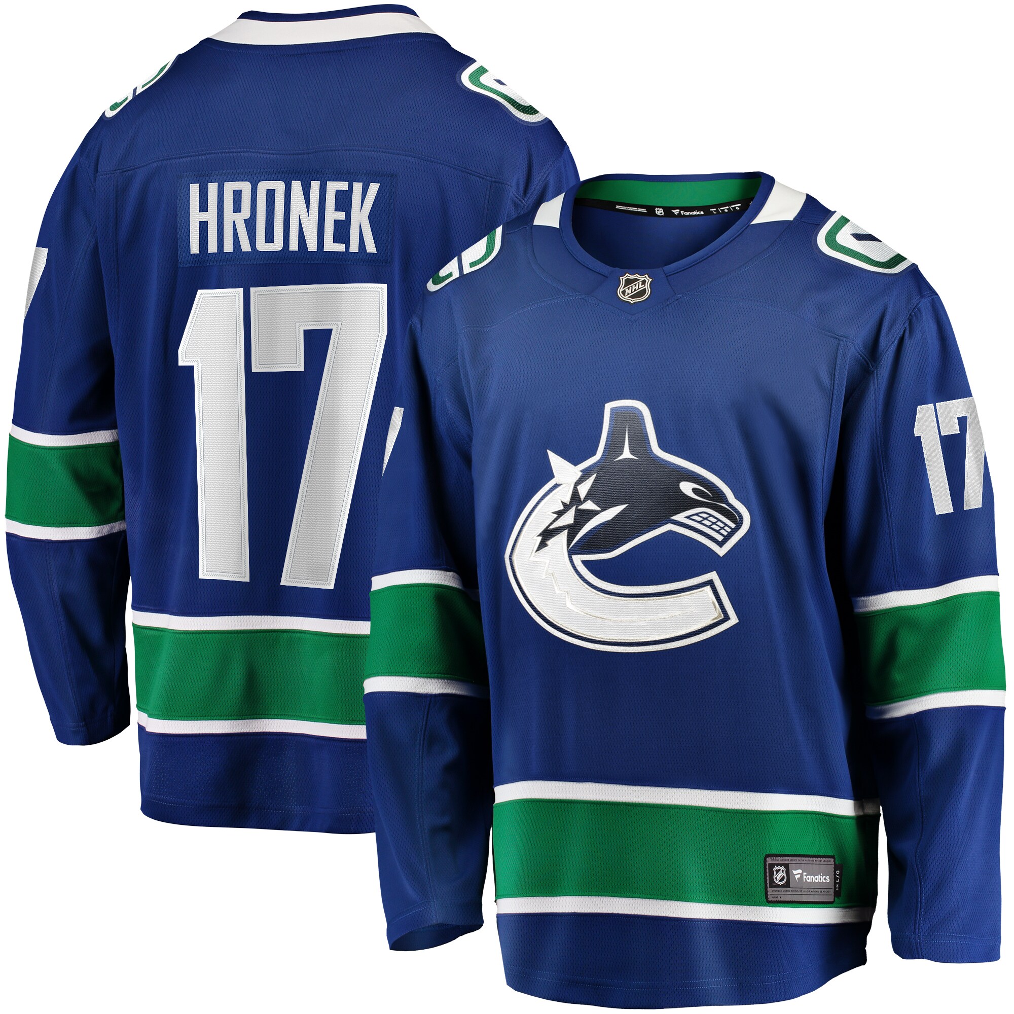 Filip Hronek Vancouver Canucks Fanatics Home Breakaway Jersey - Blue cheap jerseys for sale - CheapJerseys.Shop