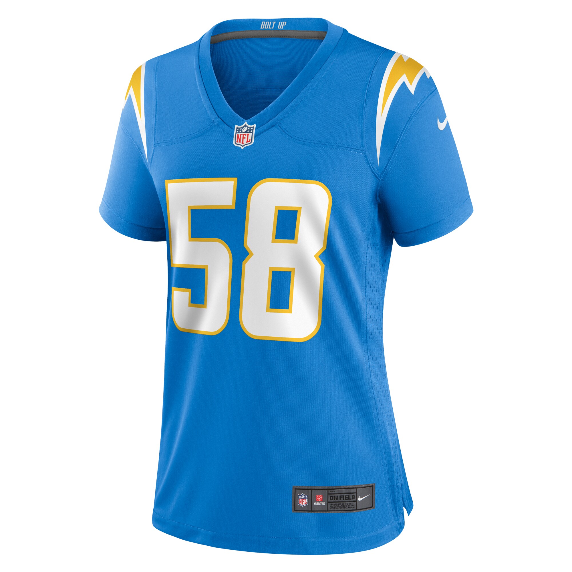 Justin Hollins Los Angeles Chargers Women's Game Jersey - Powder Blue cheap jerseys for sale - CheapJerseys.Shop