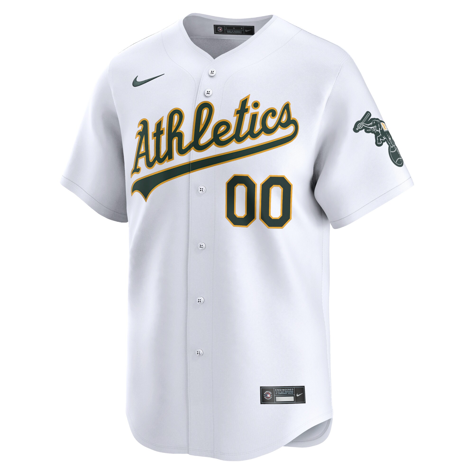 Oakland Athletics Home Limited Custom Jersey - White cheap jerseys for sale - CheapJerseys.Shop
