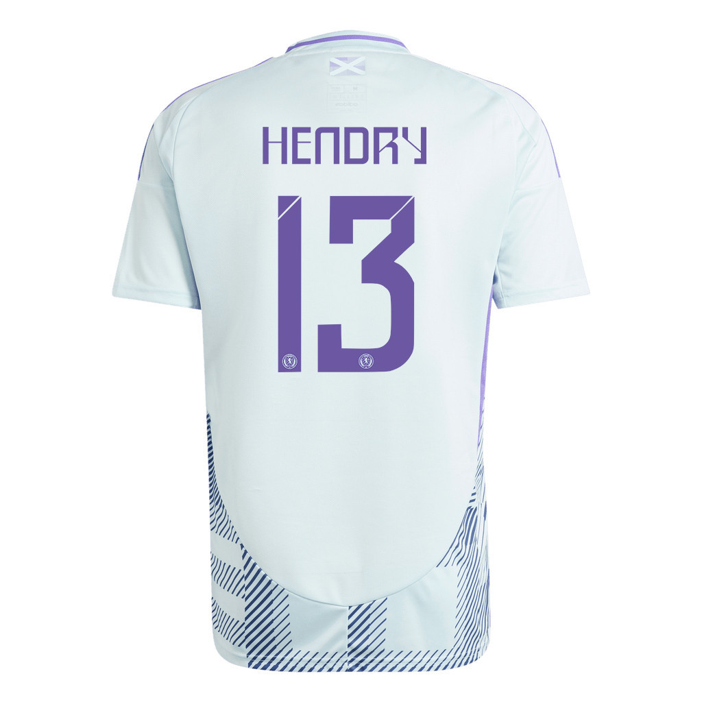 Jack Hendry 13 Scotland National Team 2024 Away Men Jersey - White cheap jerseys for sale - CheapJerseys.Shop