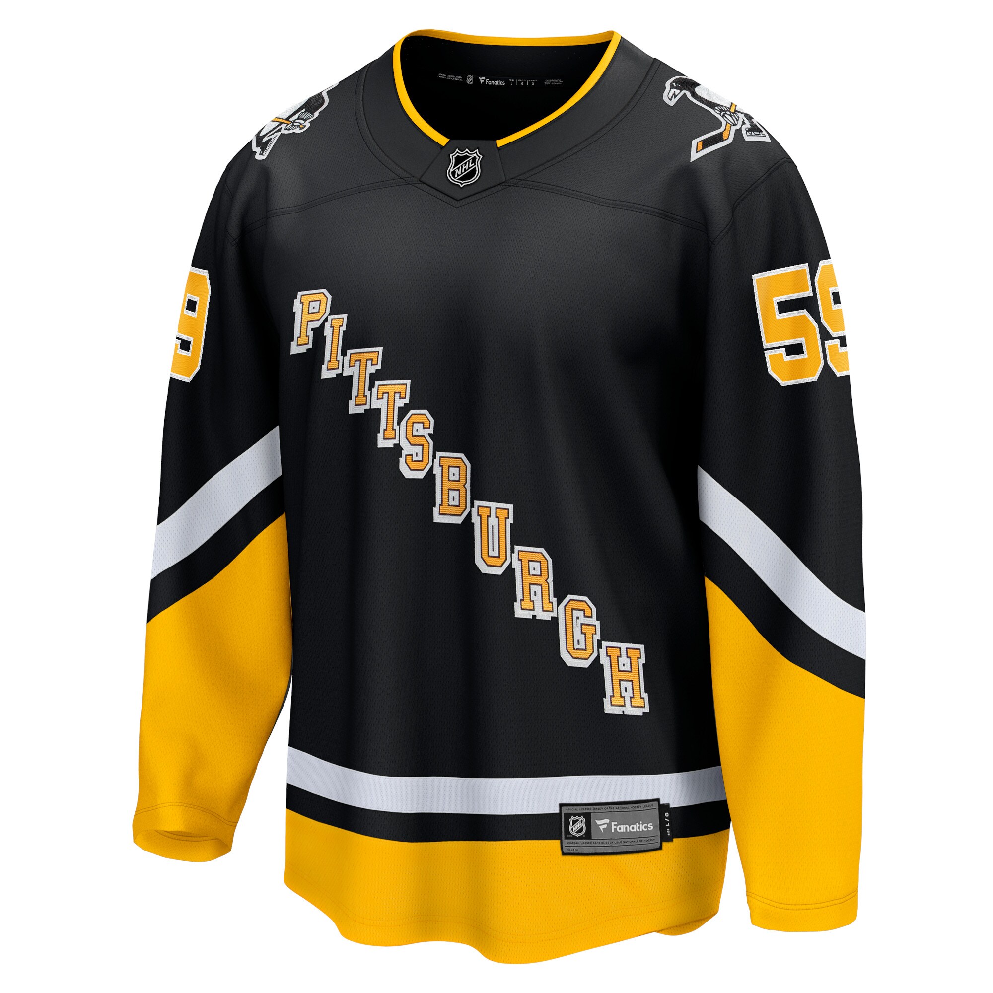Jake Guentzel Pittsburgh Penguins Fanatics Alternate Premier Breakaway Player Jersey - Black cheap jerseys for sale - CheapJerseys.Shop
