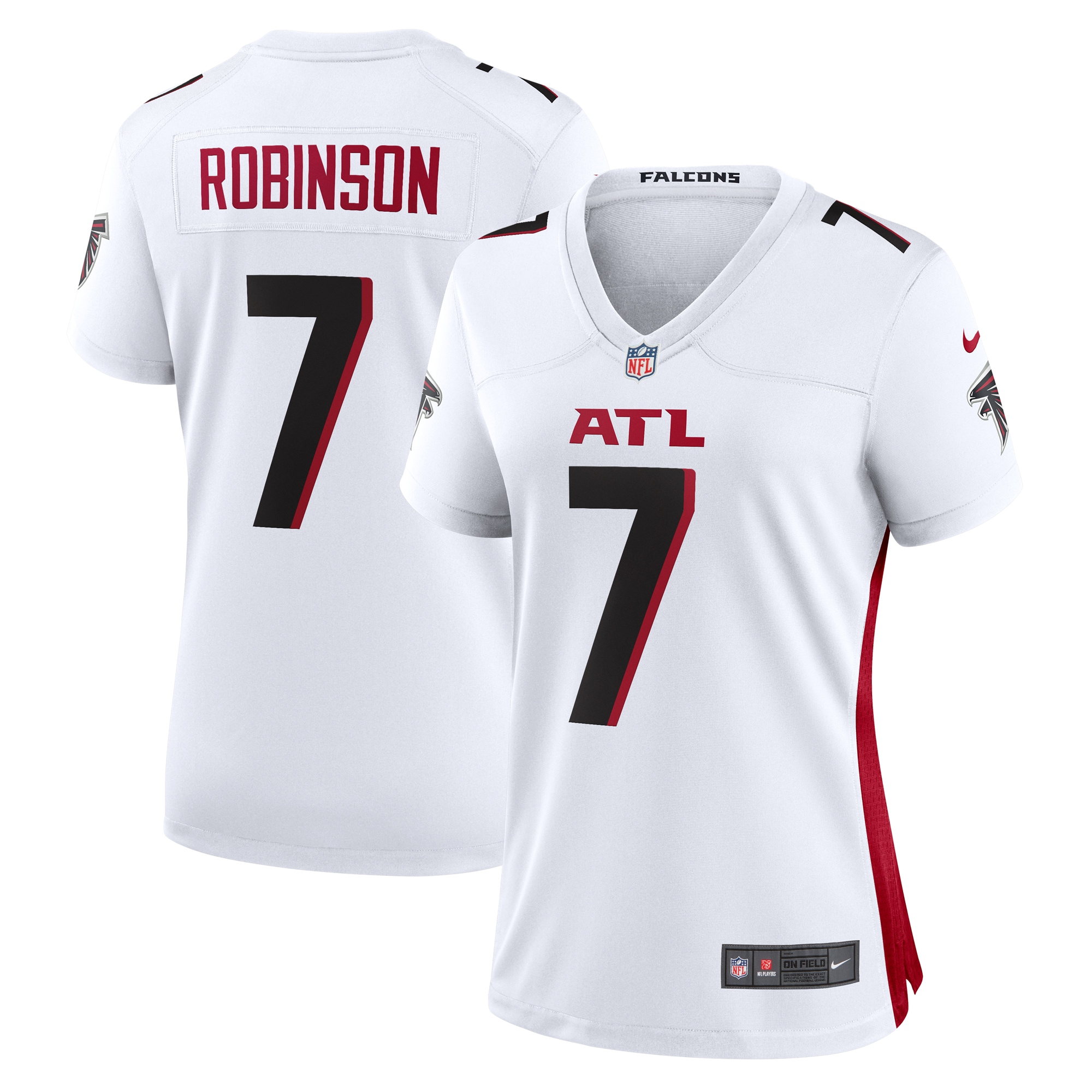 Bijan Robinson Atlanta Falcons Women's Away Game Jersey - White cheap jerseys for sale - CheapJerseys.Shop