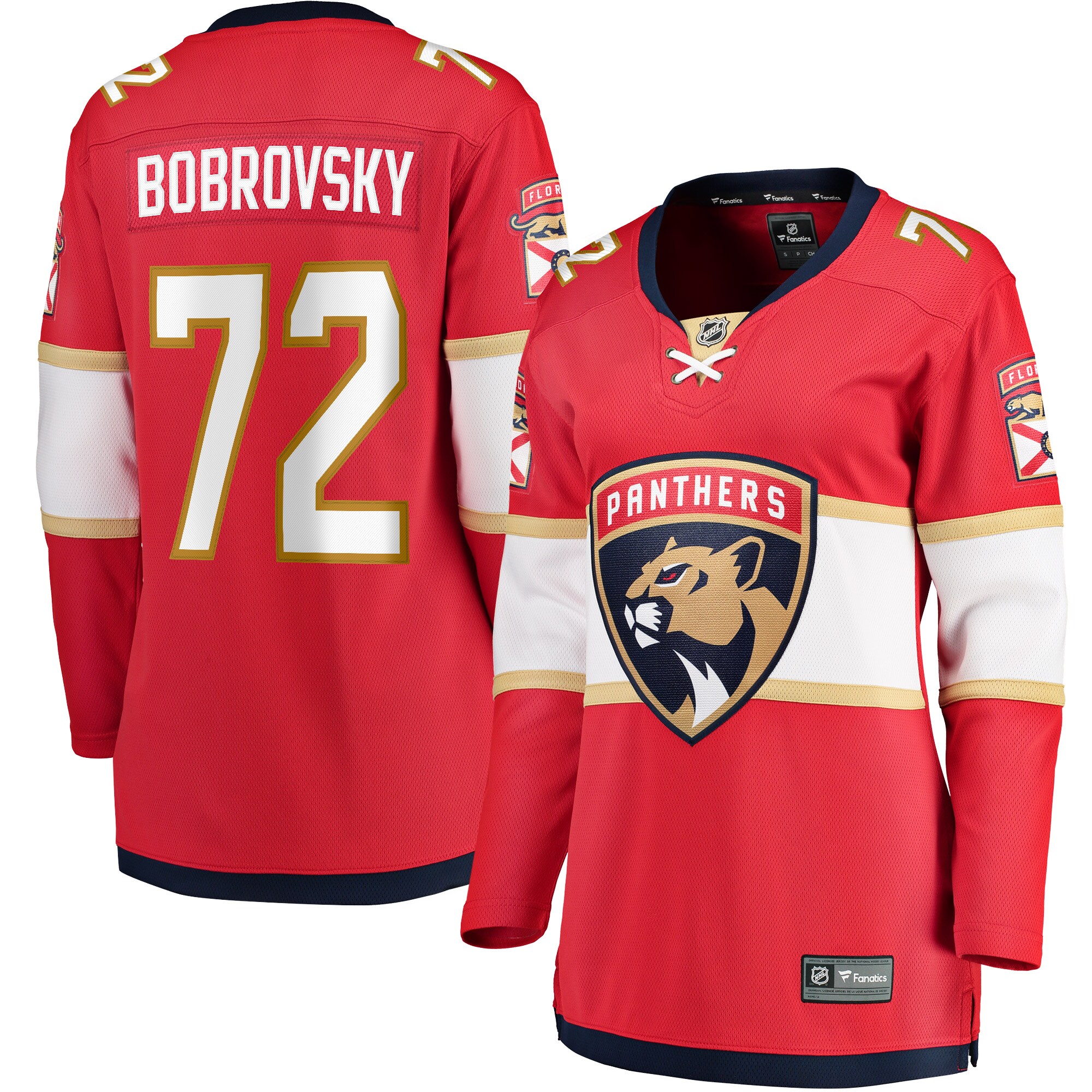 Sergei Bobrovsky Florida Panthers Fanatics Women's Home Breakaway Jersey - Red cheap jerseys for sale - CheapJerseys.Shop
