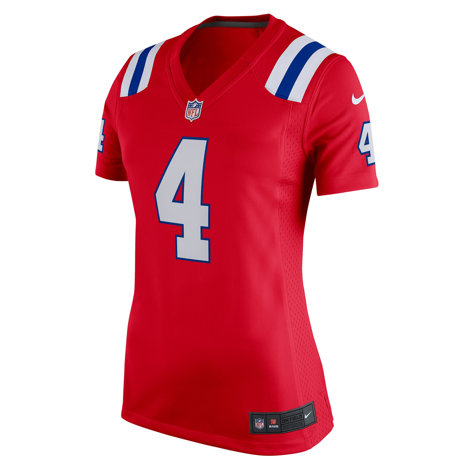 Bailey Zappe New England Patriots Women's Alternate Game Player Jersey - Red cheap jerseys for sale - CheapJerseys.Shop