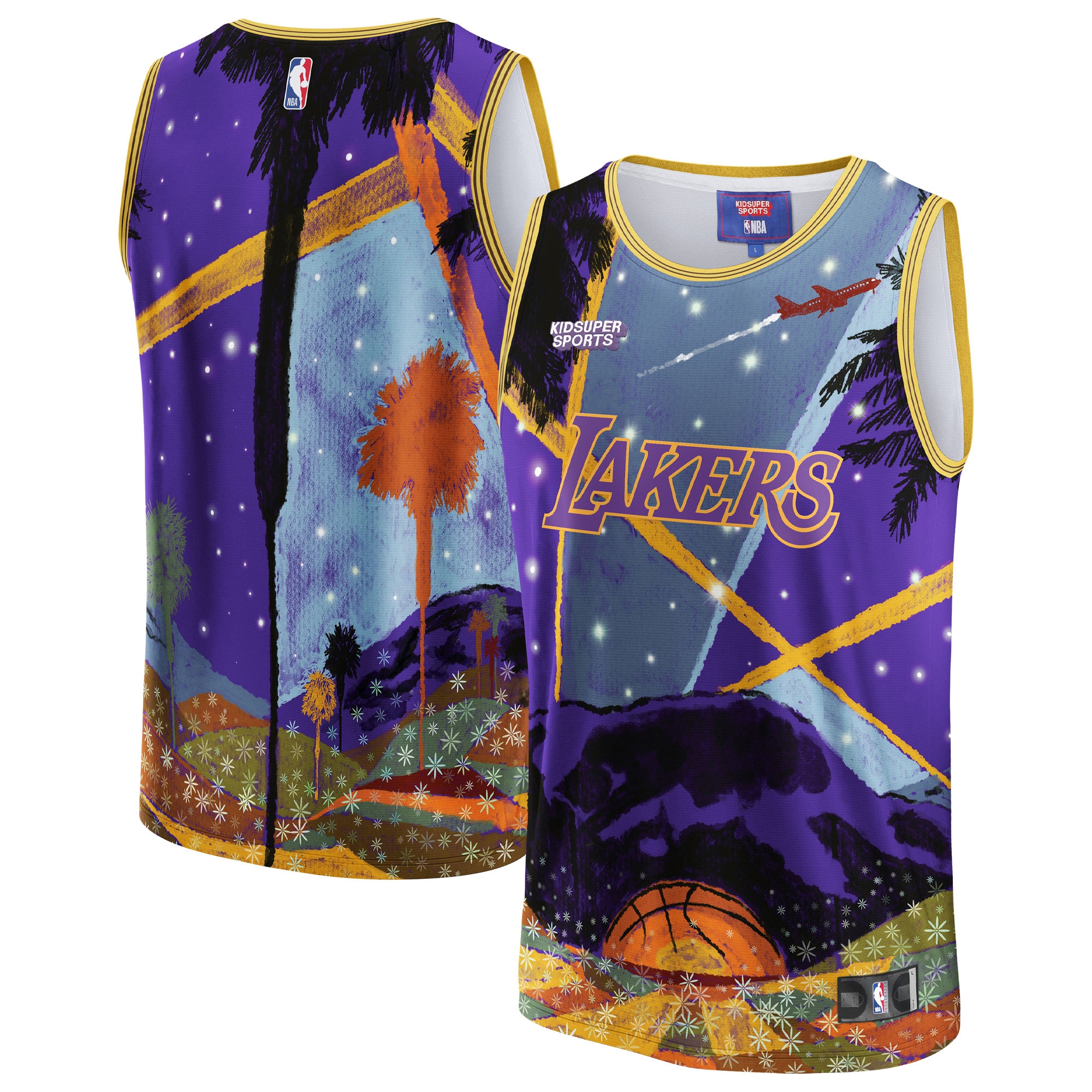 Los Angeles Lakers & KidSuper Studios by Fanatics Unisex Hometown Jersey - Purple cheap jerseys for sale - CheapJerseys.Shop