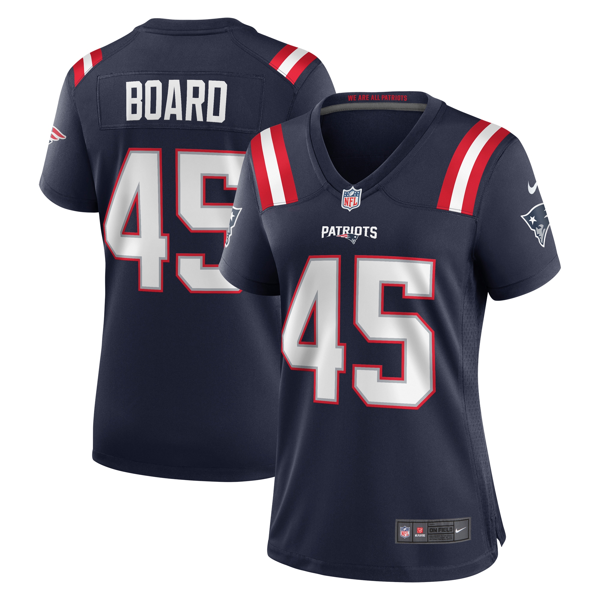 Chris Board New England Patriots Women's Game Player Jersey - Navy cheap jerseys for sale - CheapJerseys.Shop