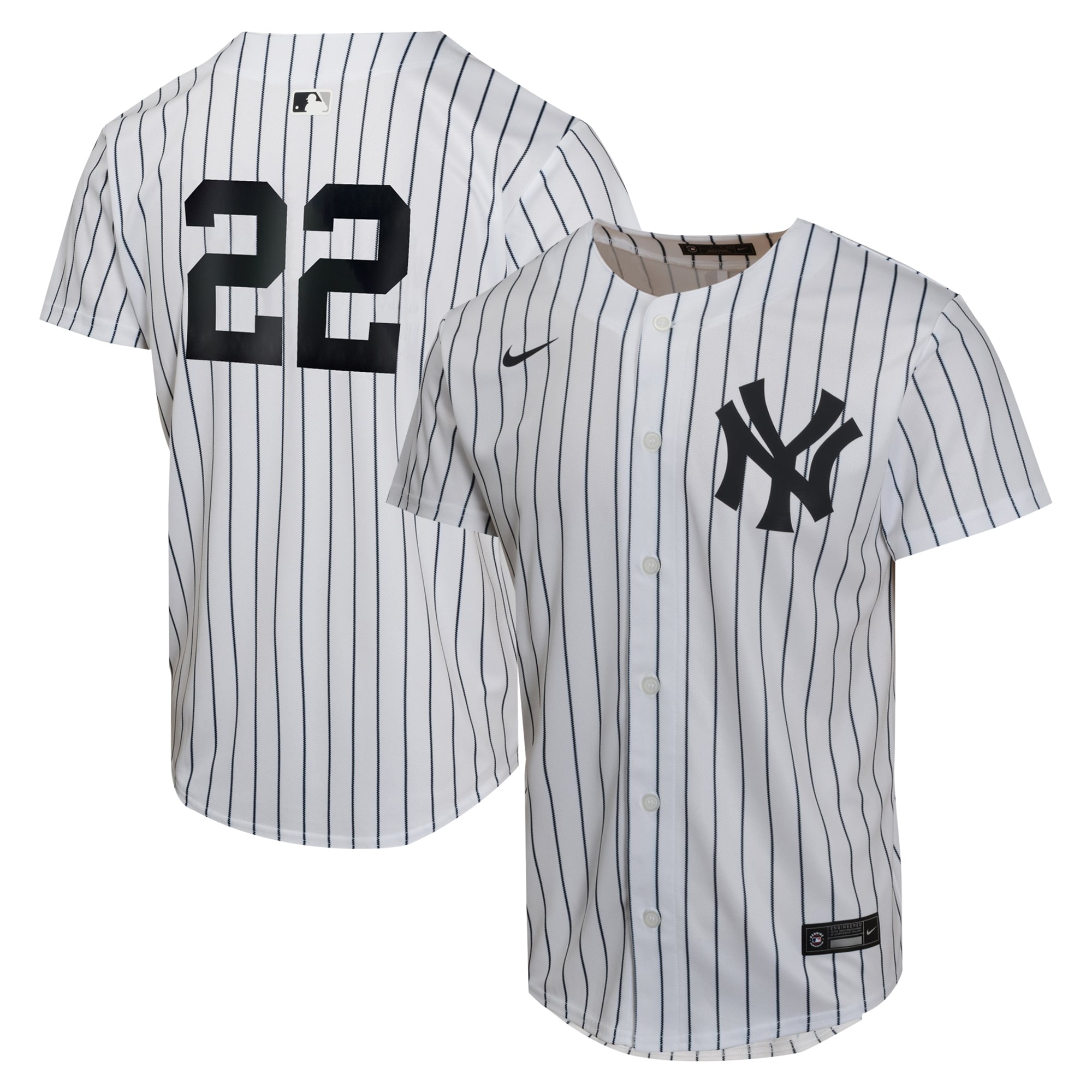 Juan Soto New York Yankees Youth Home Game Player Jersey - White cheap jerseys for sale - CheapJerseys.Shop