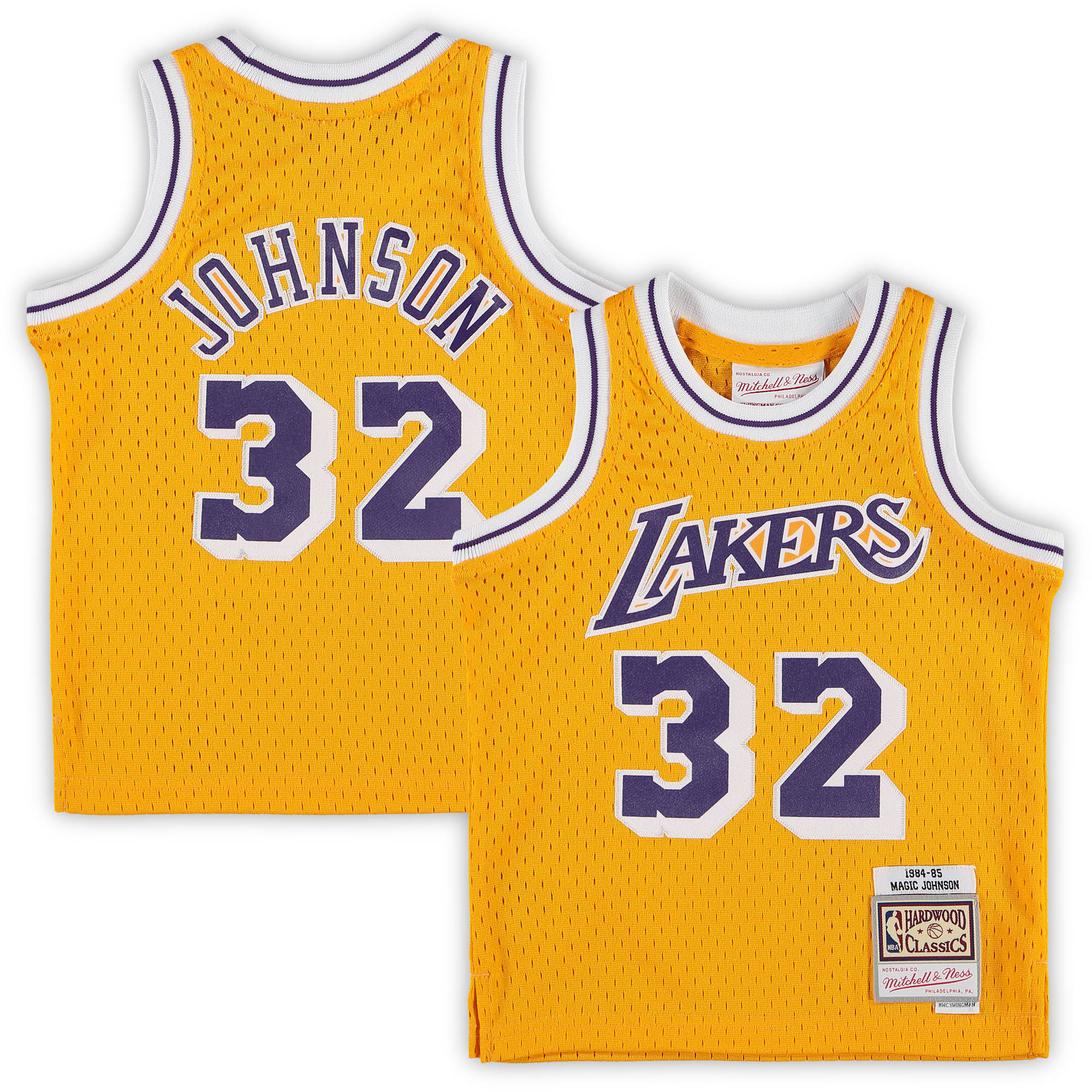 Magic Johnson Los Angeles Lakers Mitchell & Ness Infant Retired Player Jersey - Gold cheap jerseys for sale - CheapJerseys.Shop