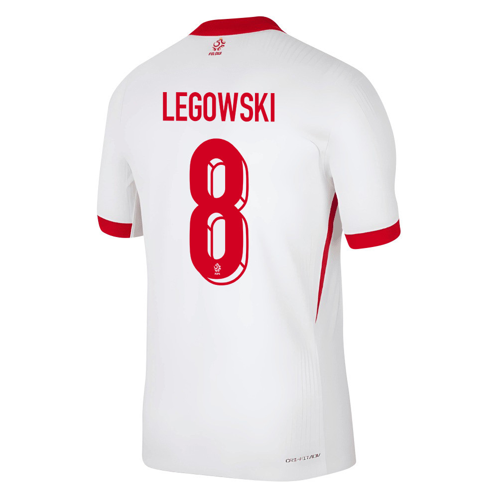 Mateusz Łęgowski 8 Poland National Team 2024/25 Home Men Jersey - White cheap jerseys for sale - CheapJerseys.Shop
