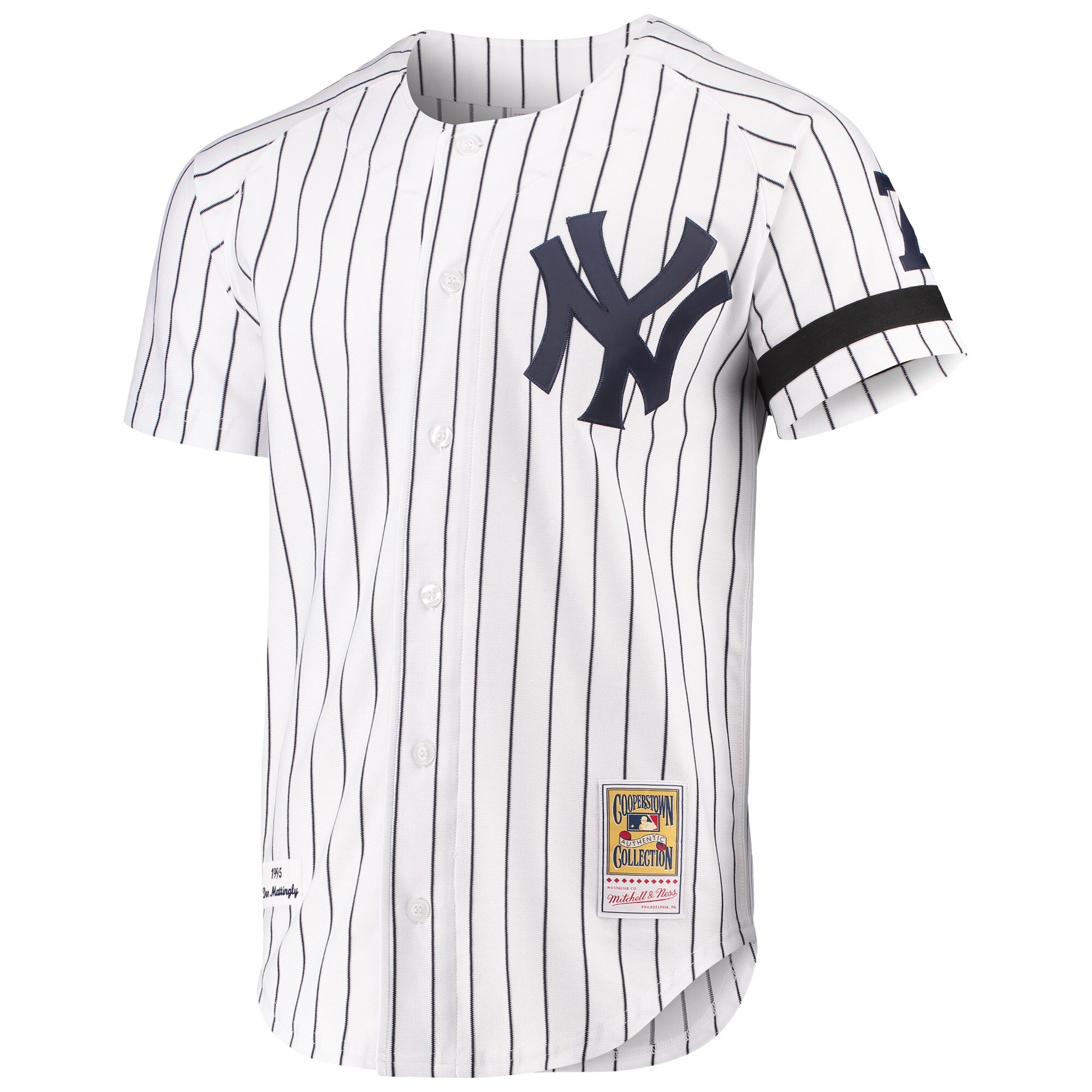 Don Mattingly New York Yankees Mitchell & Ness Cooperstown Collection Authentic Jersey - White cheap jerseys for sale - CheapJerseys.Shop