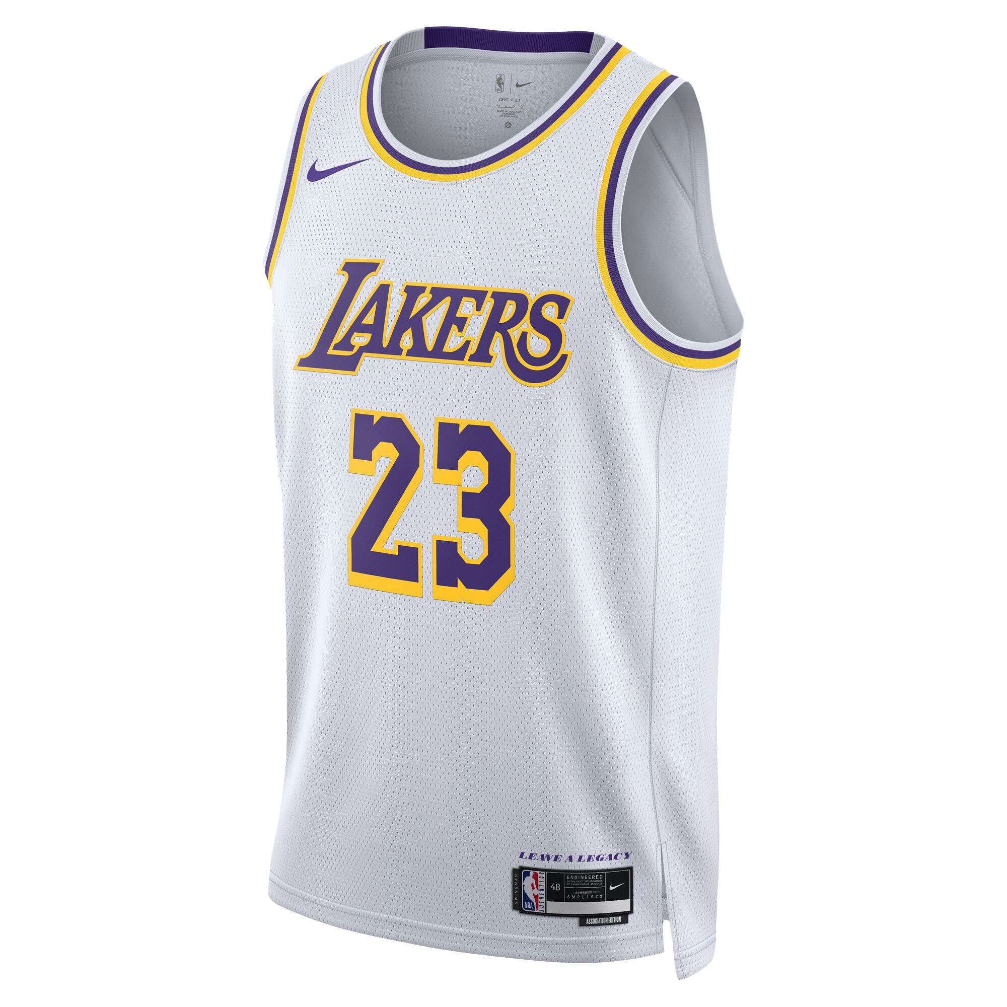 LeBron James Los Angeles Lakers Unisex Swingman Jersey - Association Edition - White cheap jerseys for sale - CheapJerseys.Shop