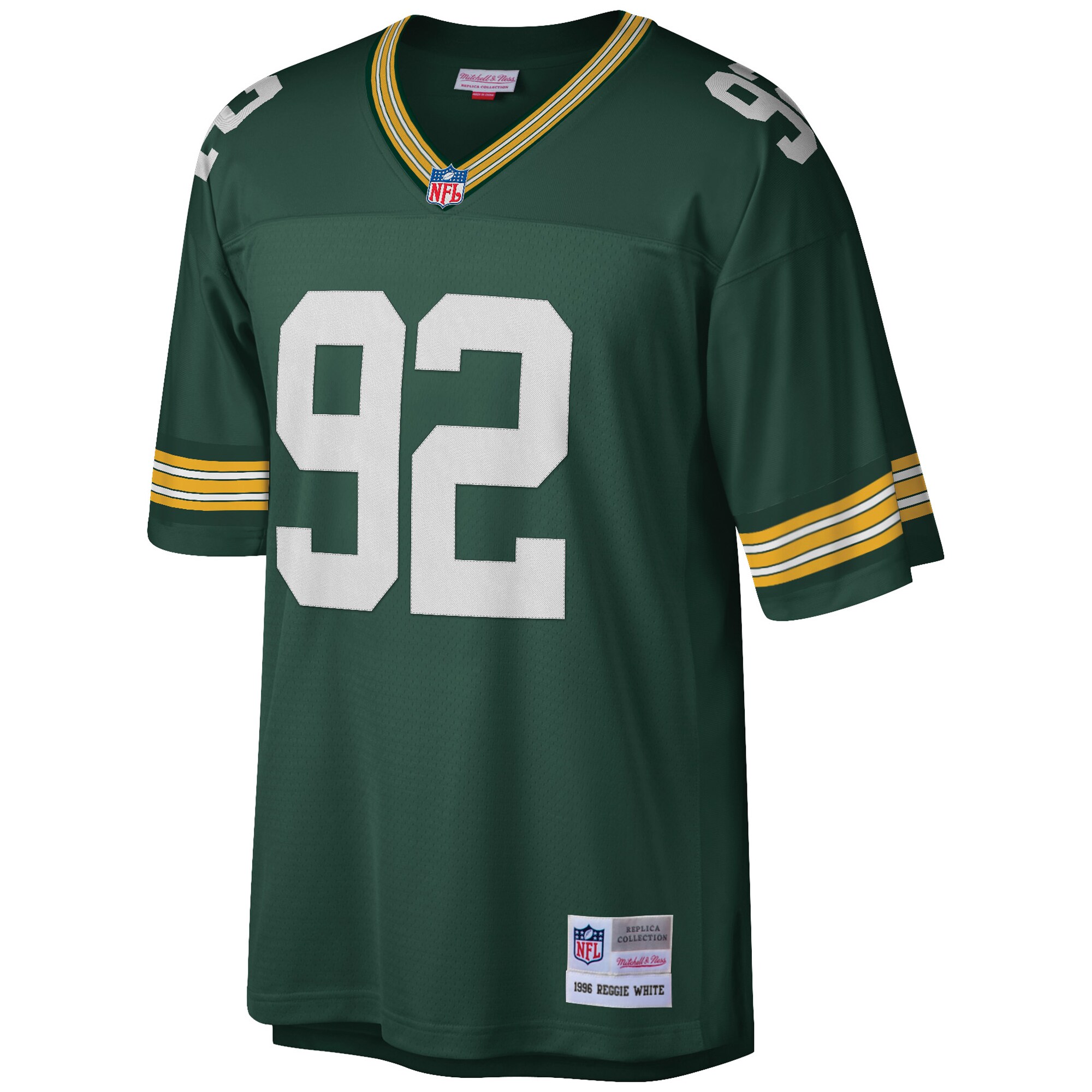 Reggie White Green Bay Packers Mitchell & Ness Big & Tall 1996 Retired Player Replica Jersey - Green cheap jerseys for sale - CheapJerseys.Shop