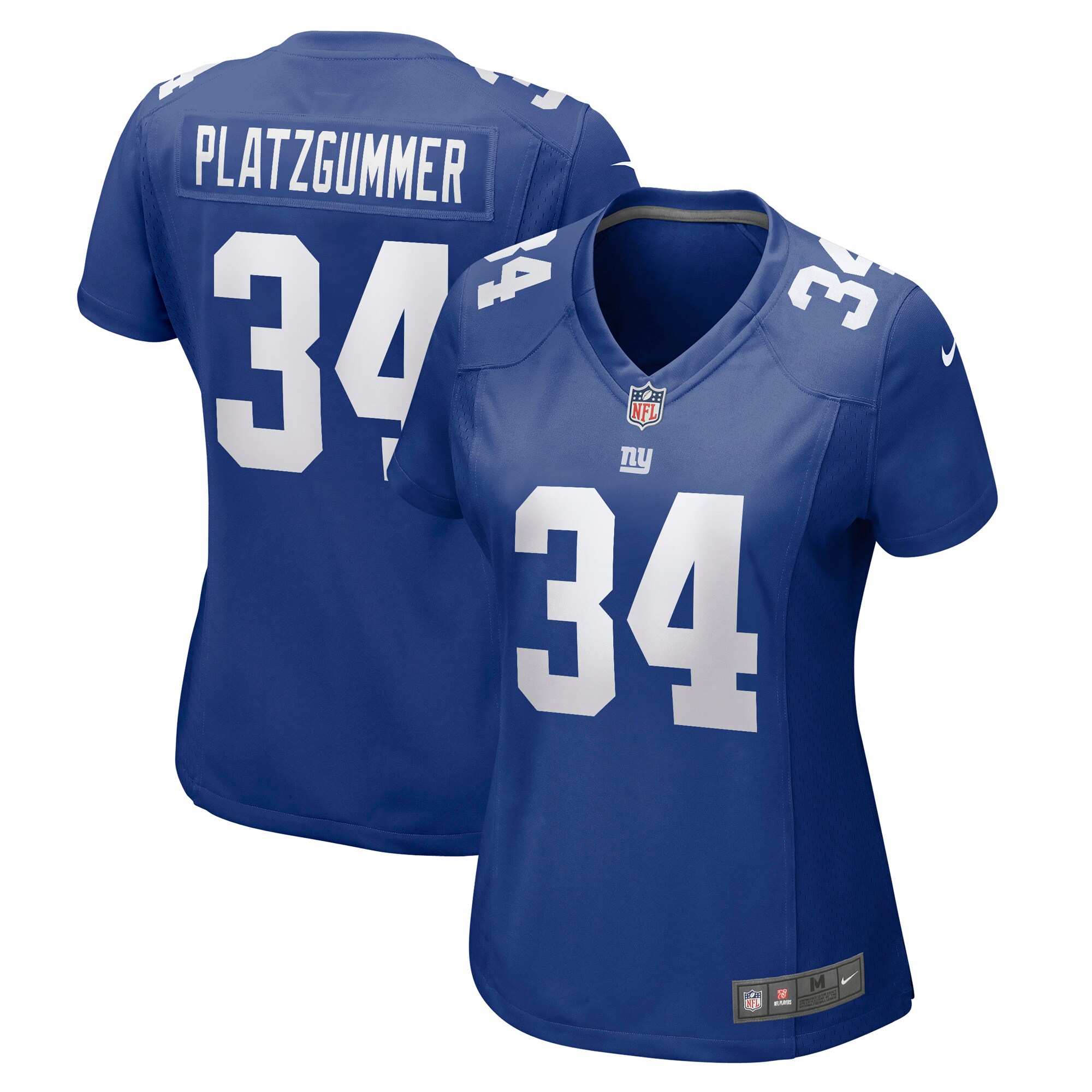 Sandro Platzgummer New York Giants Women's Game Player Jersey - Royal cheap jerseys for sale - CheapJerseys.Shop