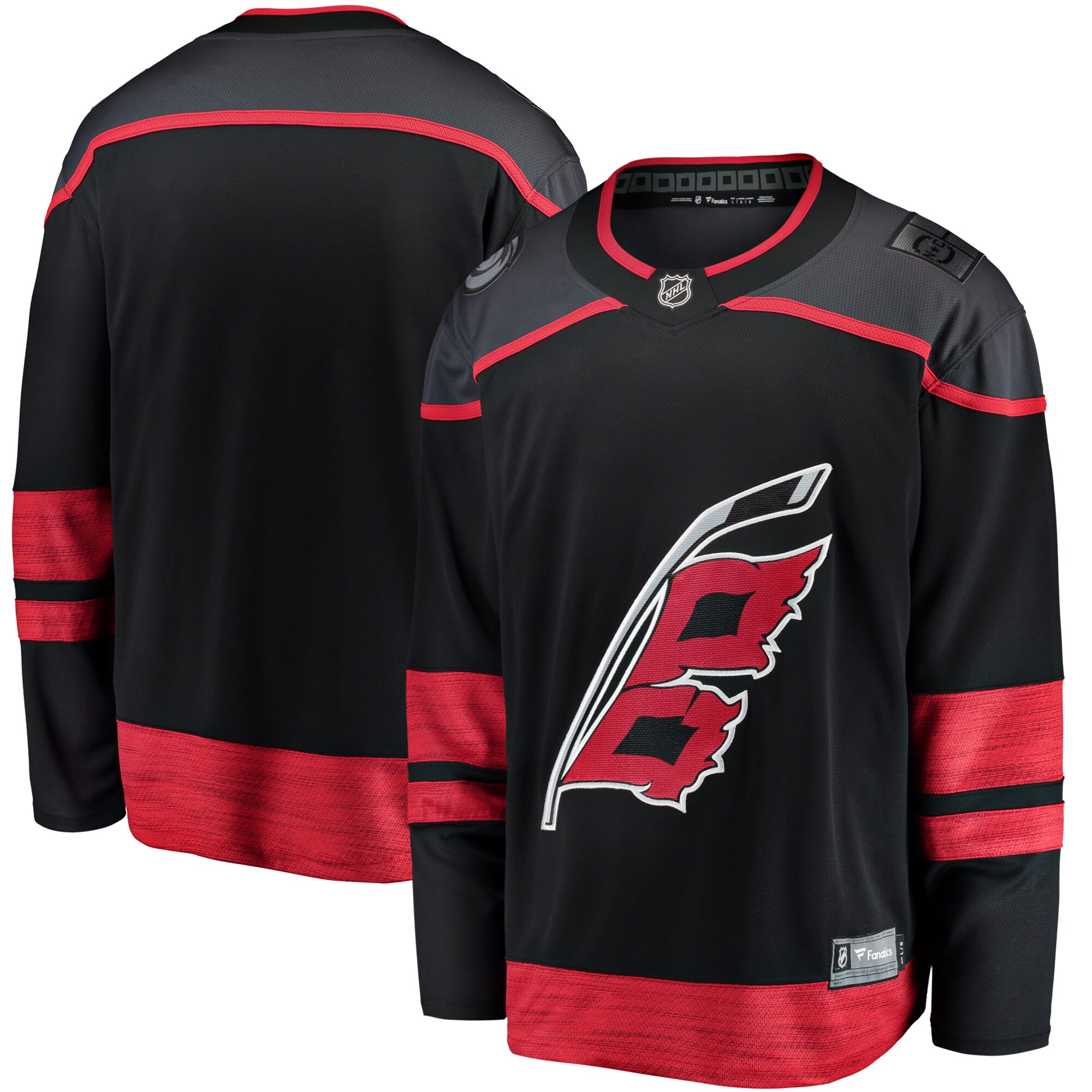 Carolina Hurricanes Fanatics Home Breakaway Jersey - Black cheap jerseys for sale - CheapJerseys.Shop